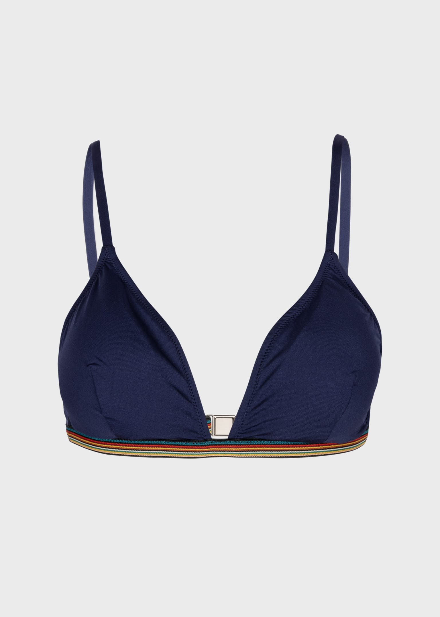 Women's Navy 'Signature Stripe' Bikini Top