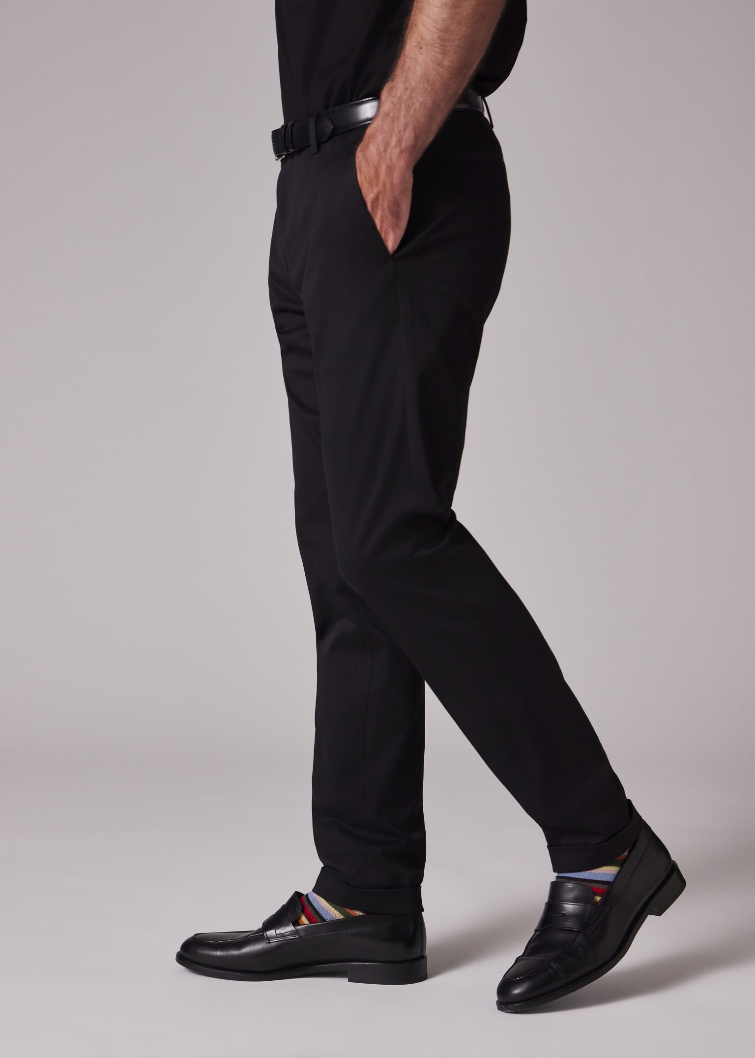 Men's Slim-Fit Grey Wool 'A Suit To Travel In' Pants