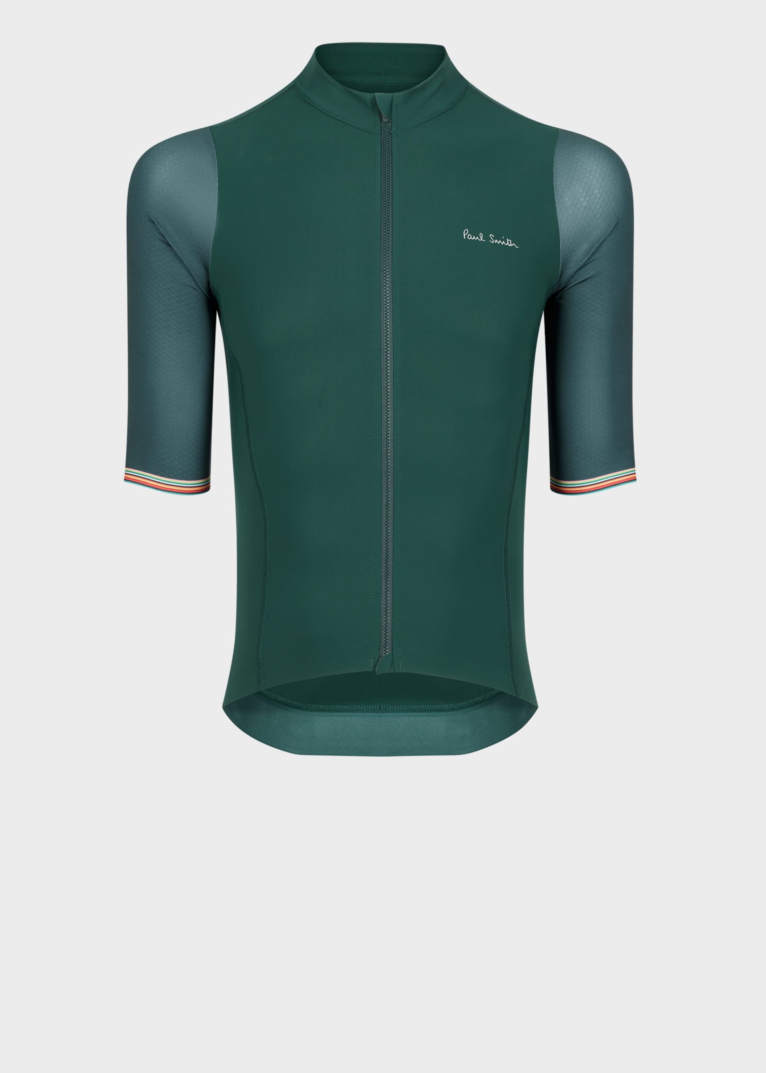 ポールスミス サイクルジャージ(Paul smith cycle Jersey) Black Race Fit Cycling Jersey With 'Artist Stripe' Fade