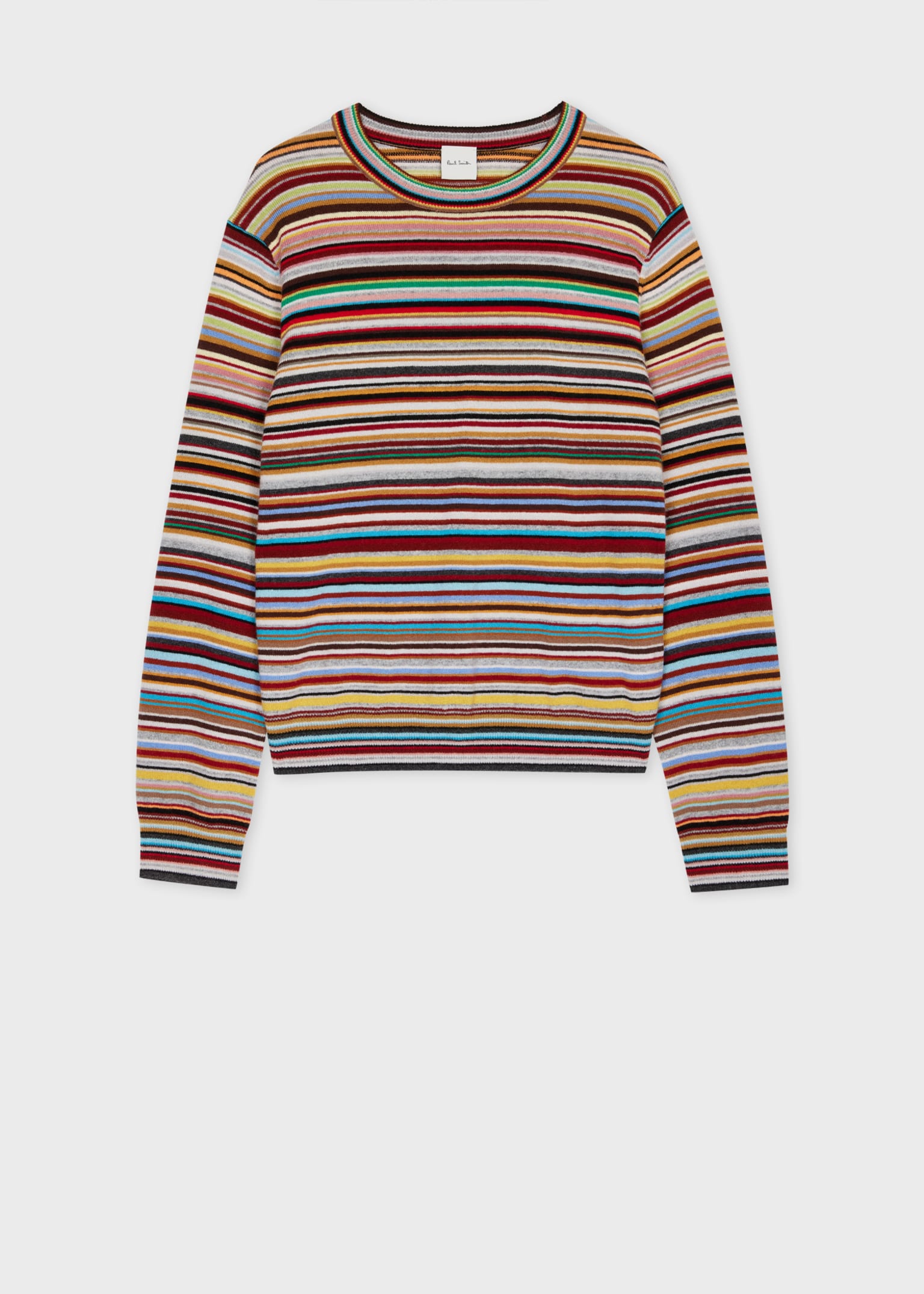 CASHMERE STRIPED WHITE?BLACK SWEATER