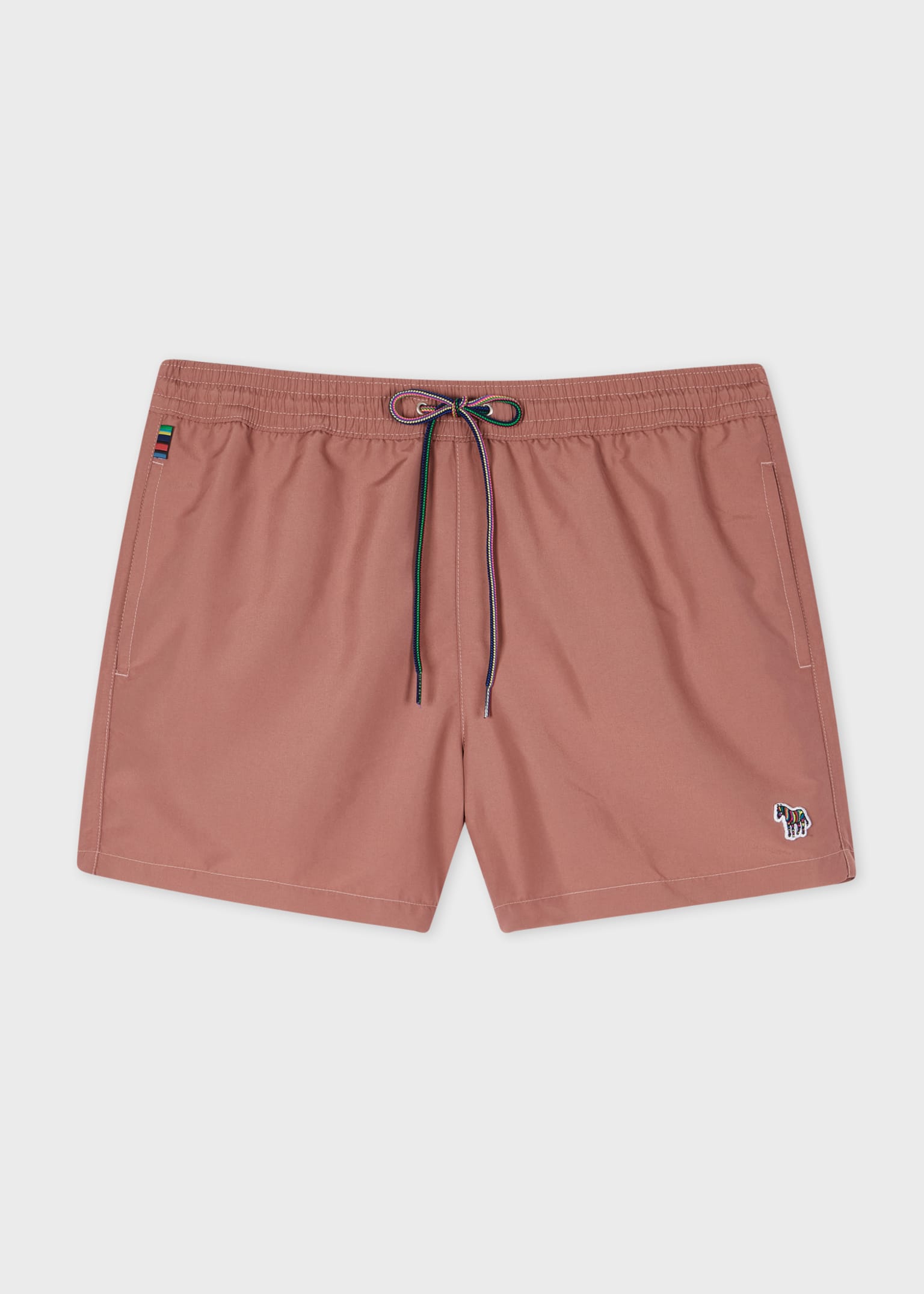 Mauve Zebra Logo Swim Shorts