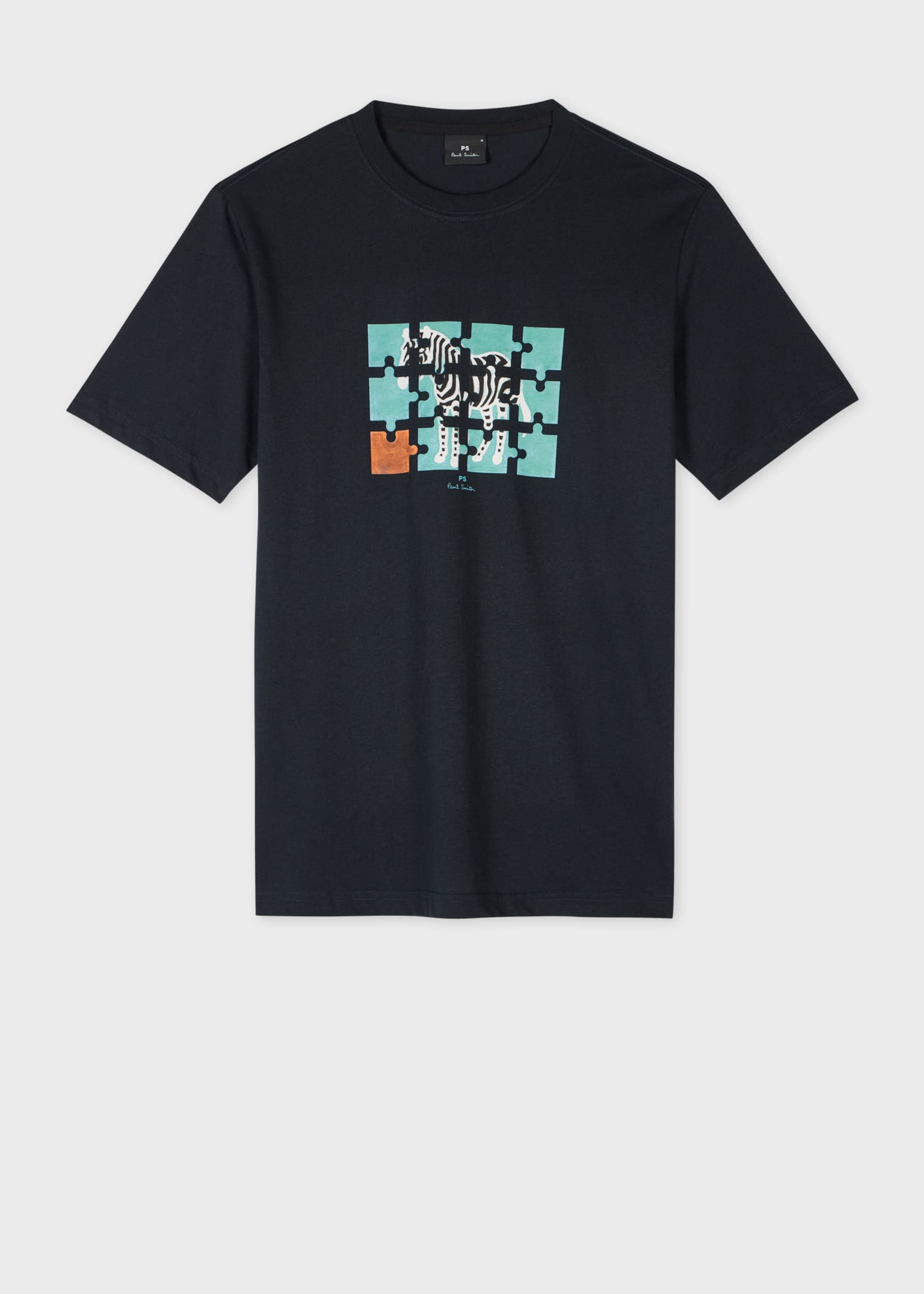 Tシャツ・カットソー Paul Smith SS25 T-SHIRT CON LOGO (M1R 306U H00088 01) Black Cotton Zebra Logo T-Shirt