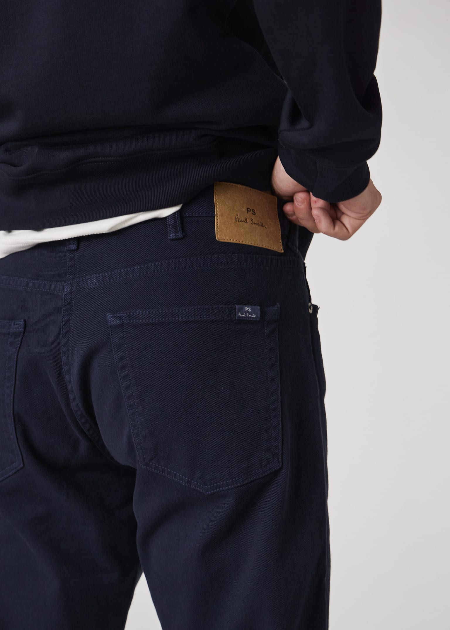 Paul Smith Jeans 黒 ピーコート Lサイズ Paul Smith ポール・スミス アシンメトリー ピーコート メンズ
