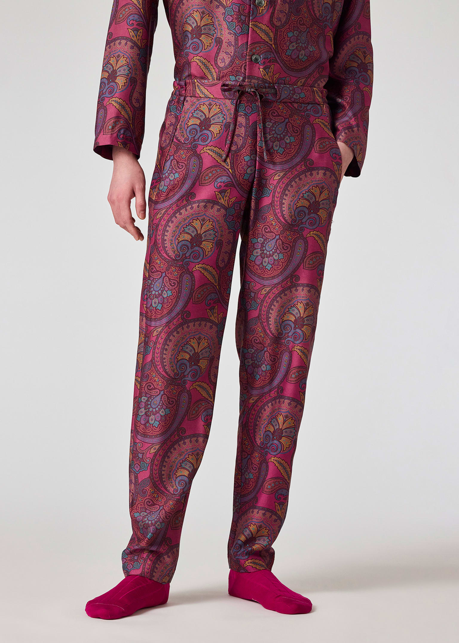 Daniel Hanson For Paul Smith - Paisley Silk Pyjama Trousers