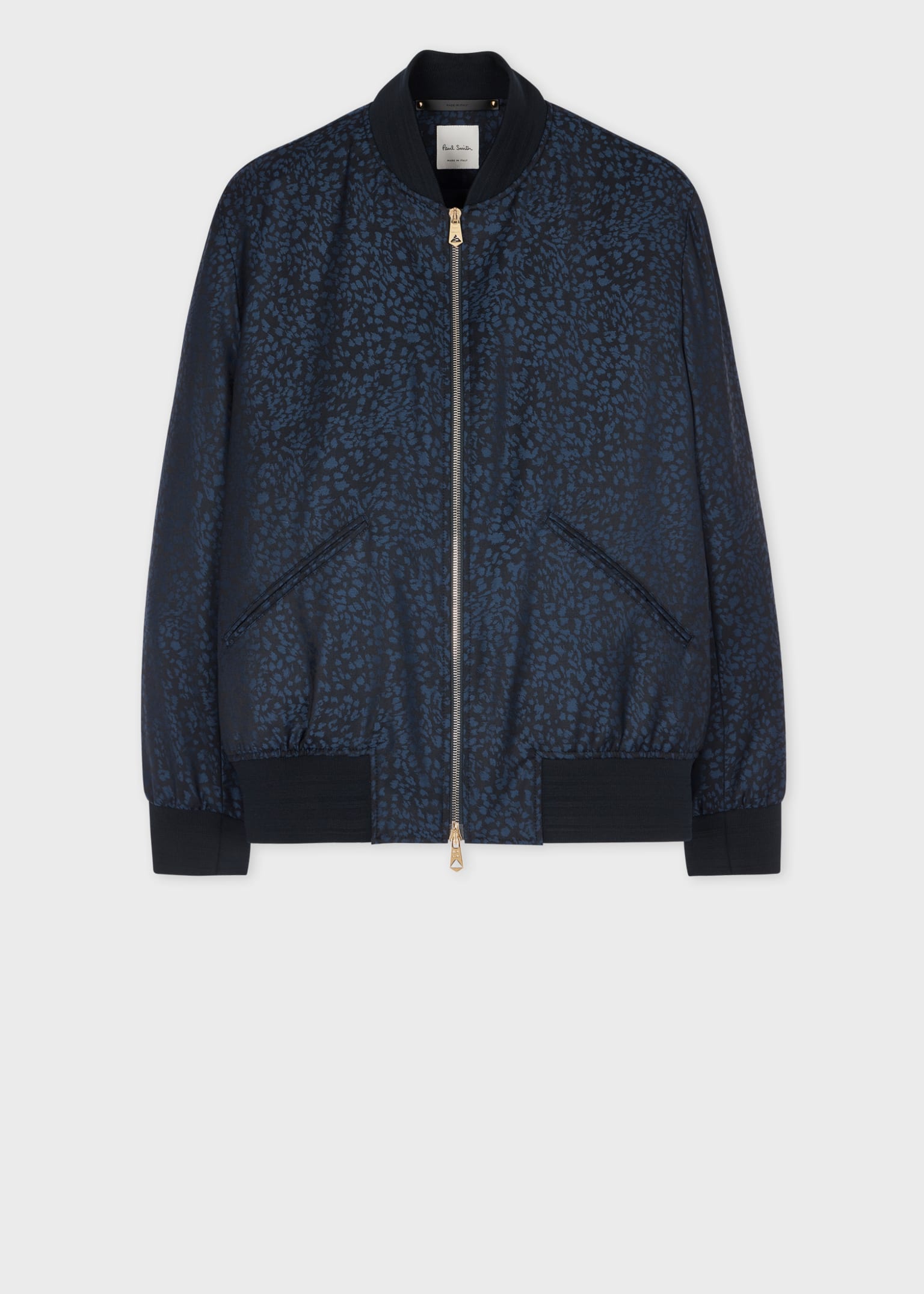 Paul Smith zip-up Wool Bomber Jacket | Blue | FARFETCH