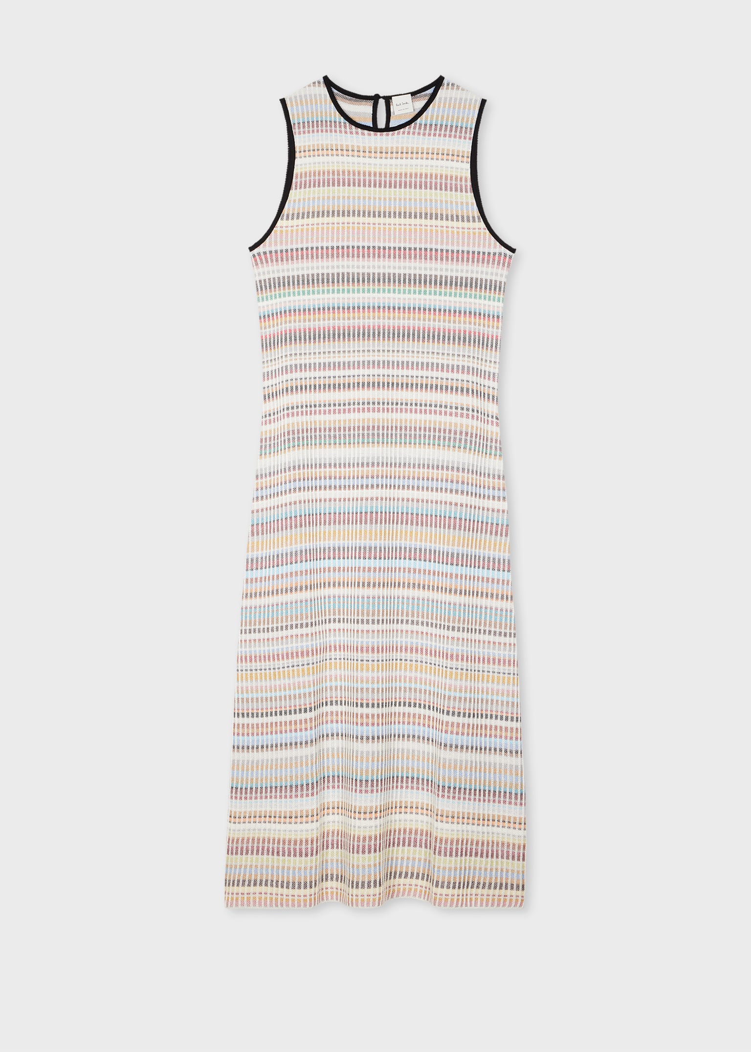Women's 'Signature Stripe' Textured Sleeveless Long Dress