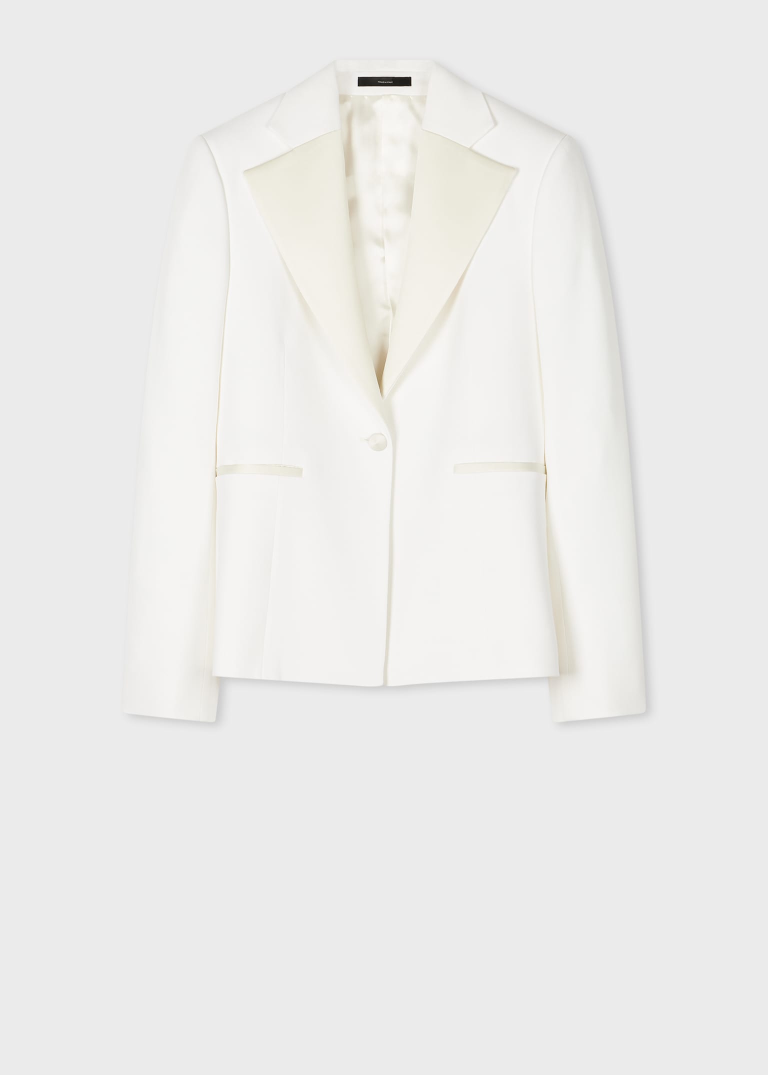 Women's Ivory Single-Button Evening Blazer
