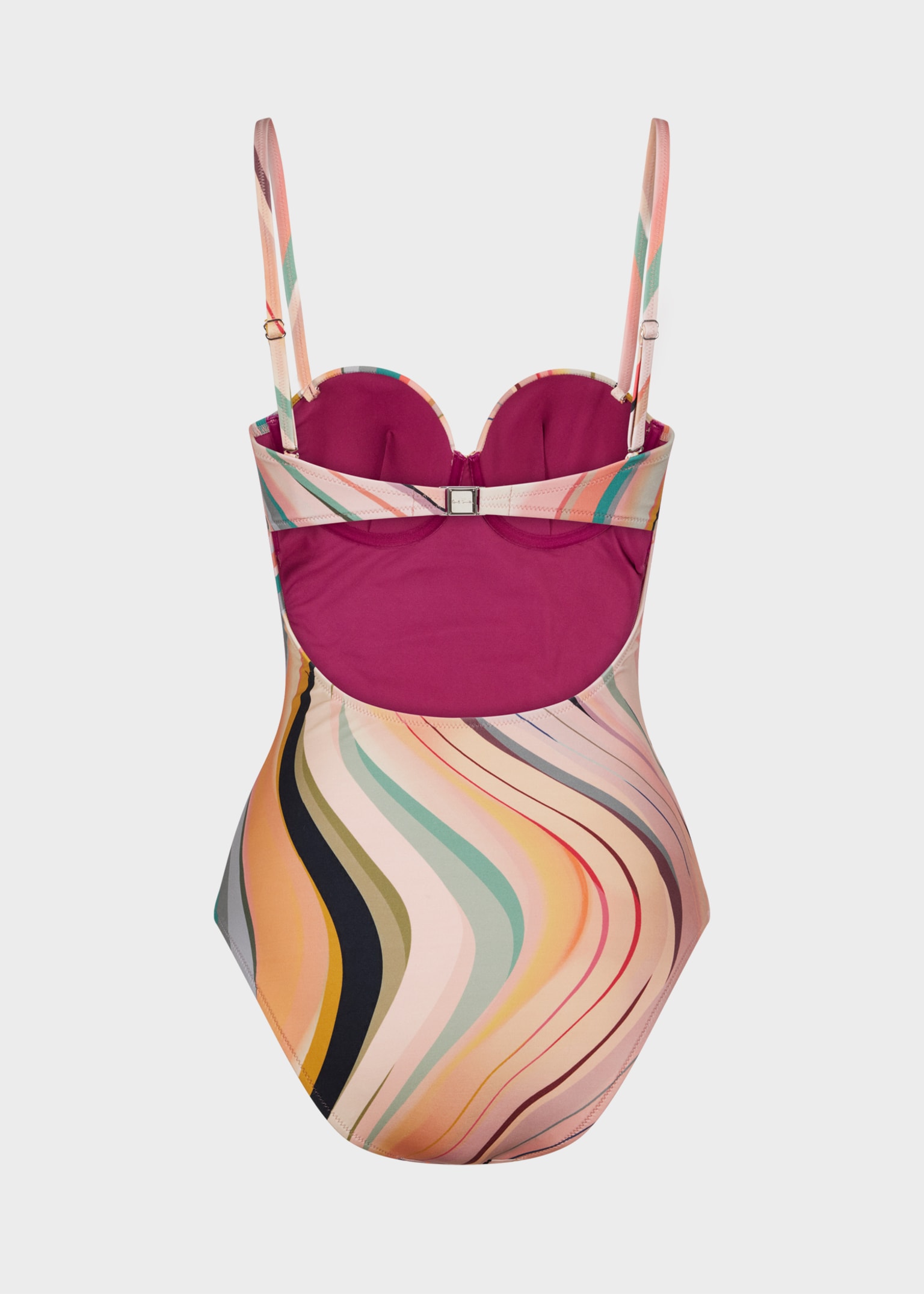 Women's 'Dusky Swirl' Print Wrap Bandeau Swimsuit