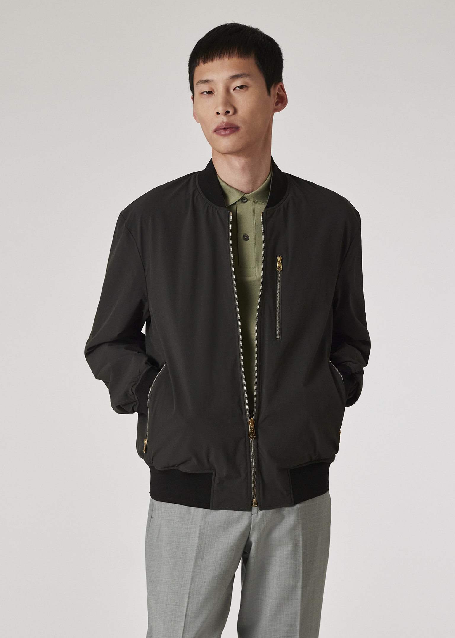 【2plan】Paul No Collar Wool Jacket Buy Navy Blue Signature 100% Wool Jacket from Next Canada