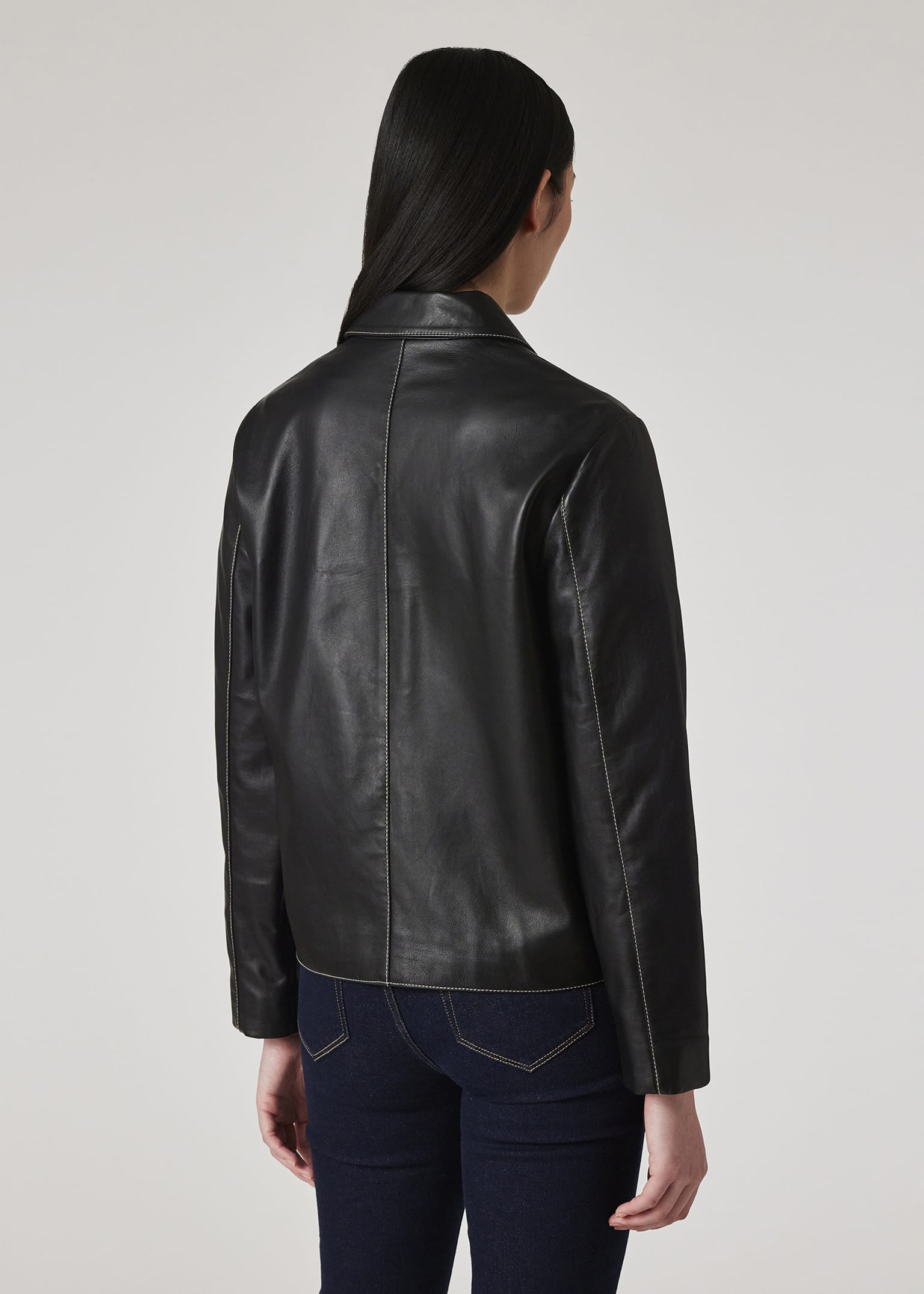 ジャケット PAUL SMITH Woman Jacket Black W1R268CLP11094 79 Women's Black Milano 'Signature Stripe' Jacket