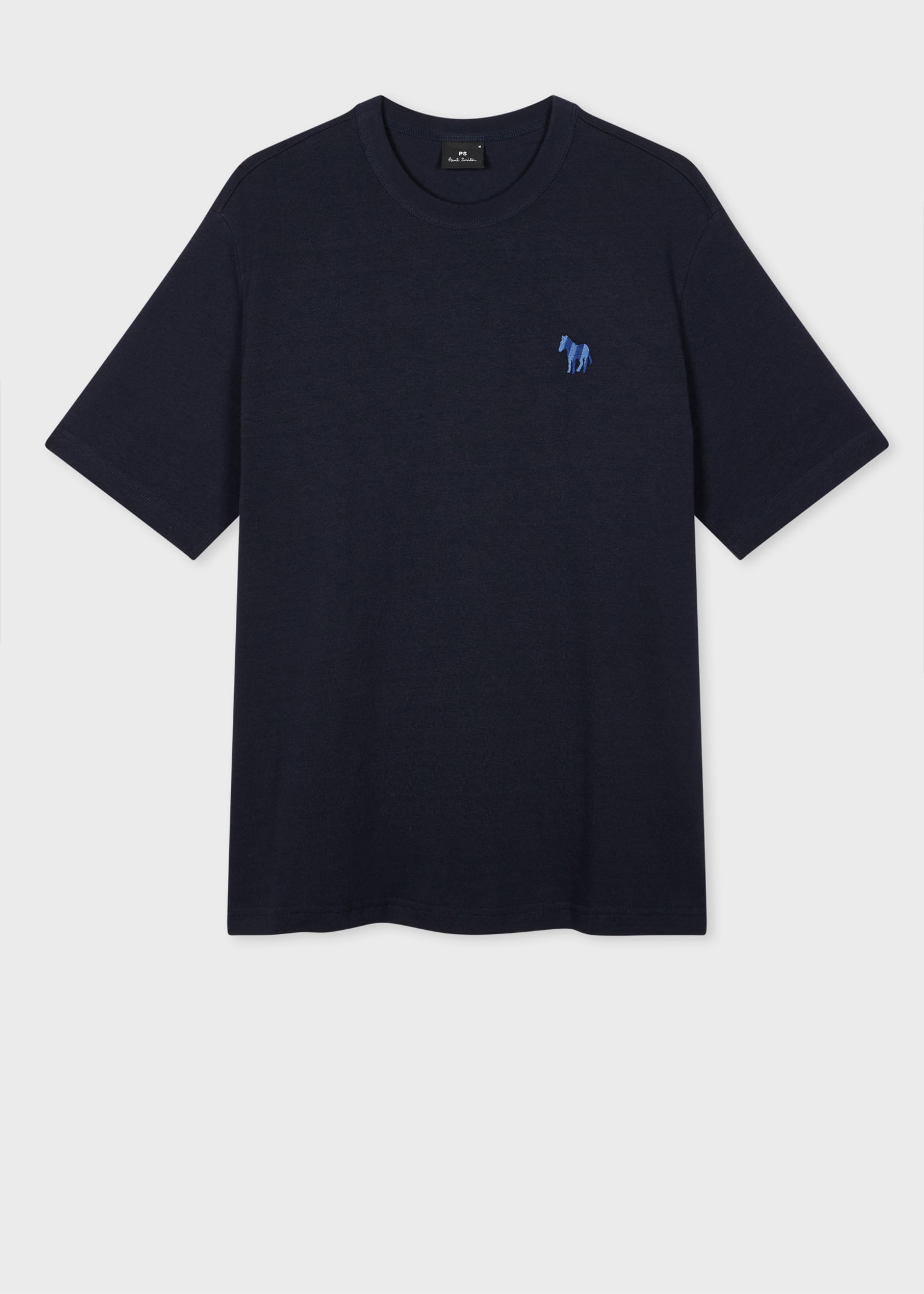 Paul Smith｜ (M2R 204ZE PP5111 79) Men's Dark Navy 'Broad Stripe Zebra' T-Shirt