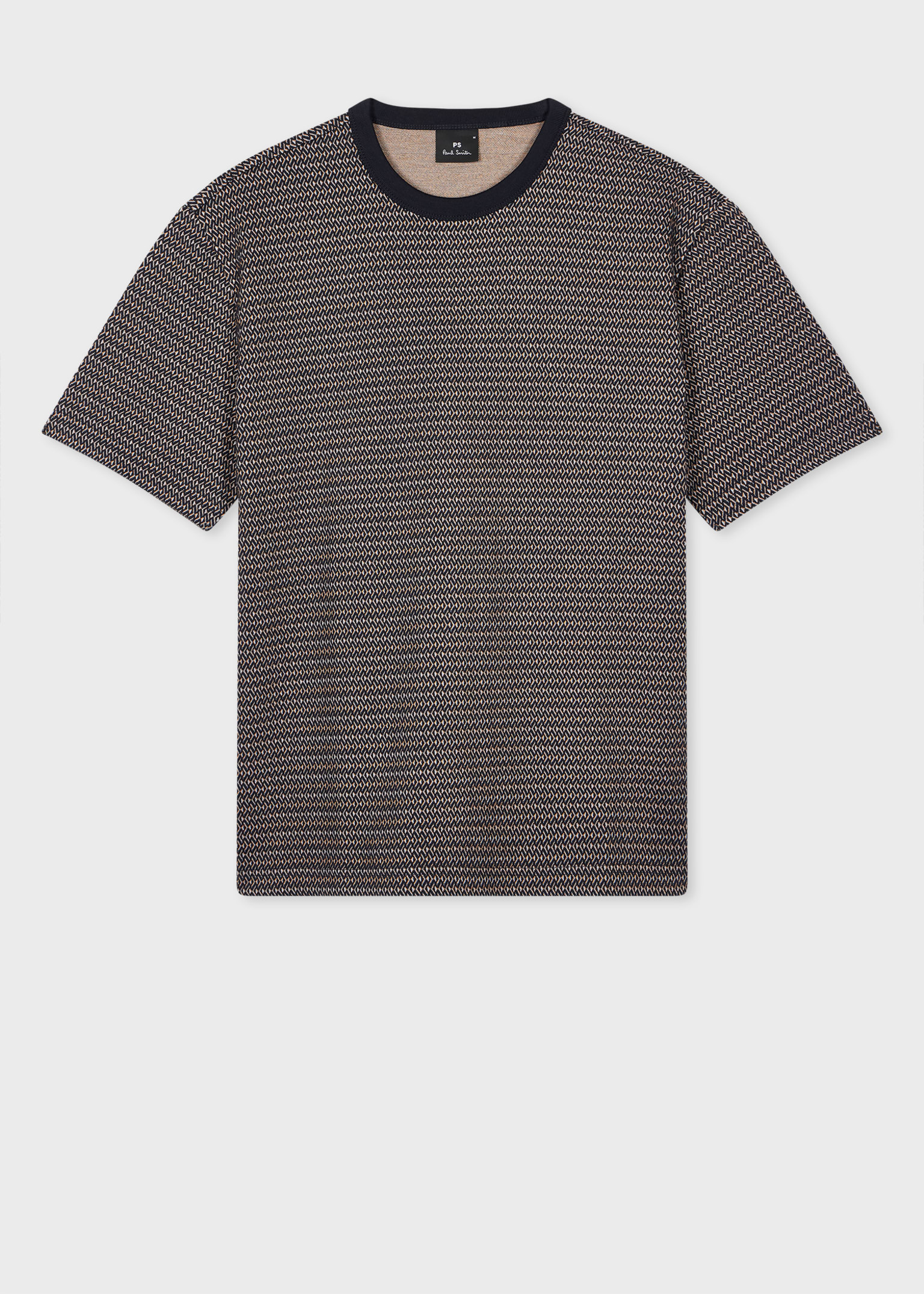 Paul Smith｜ (M2R 220X PP5120 79) Men's Black 'PS Circle Logo' Print T-Shirt