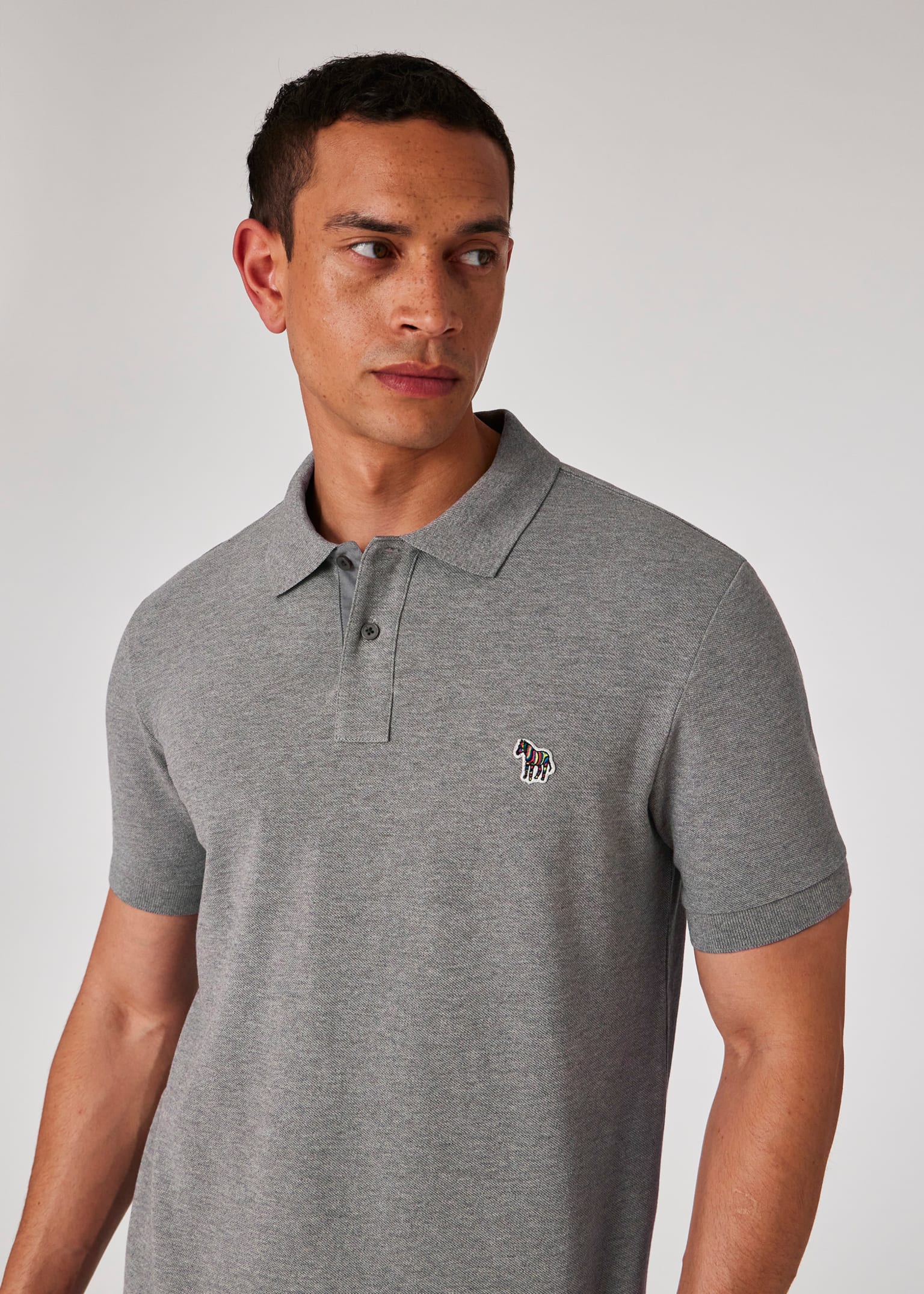 Tシャツ・カットソー Paul Smith SS25 MENS CASUAL FIT SHIRT (M1R 429Z P01656 46) Navy Cotton Zebra Logo T-Shirt