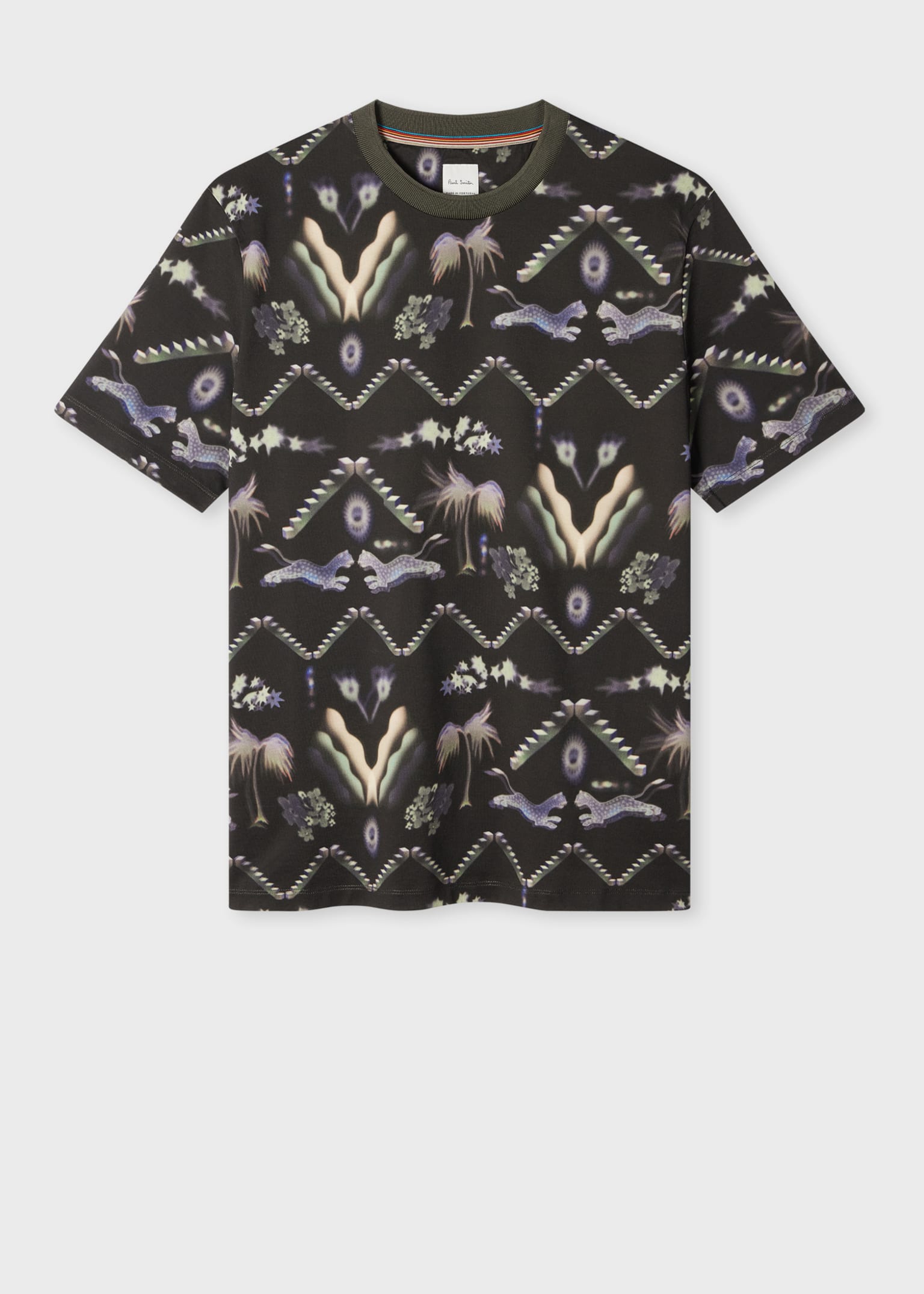 Black 'Lumiere' Print T-Shirt