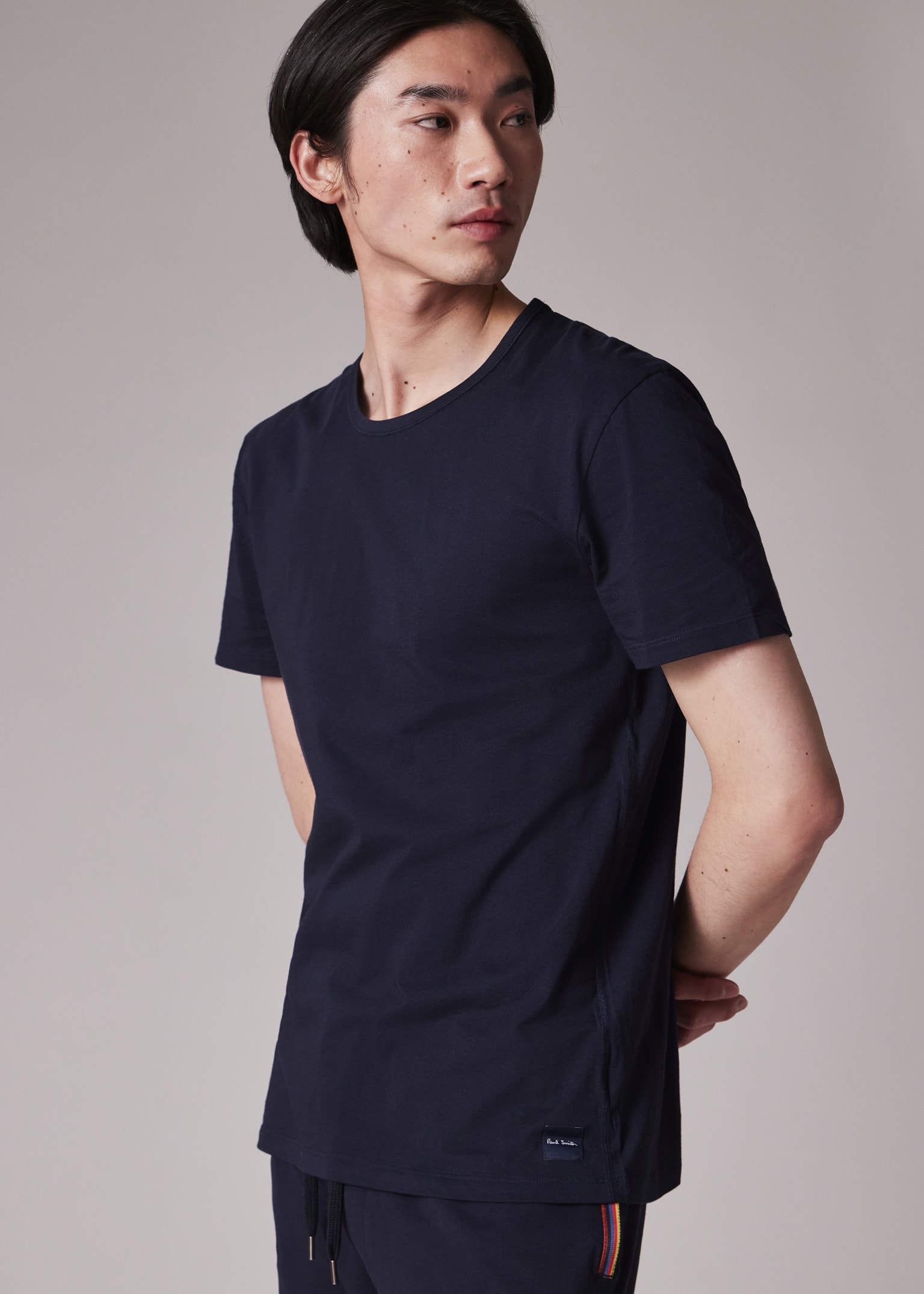 Men's Navy Cotton Lounge T-Shirt