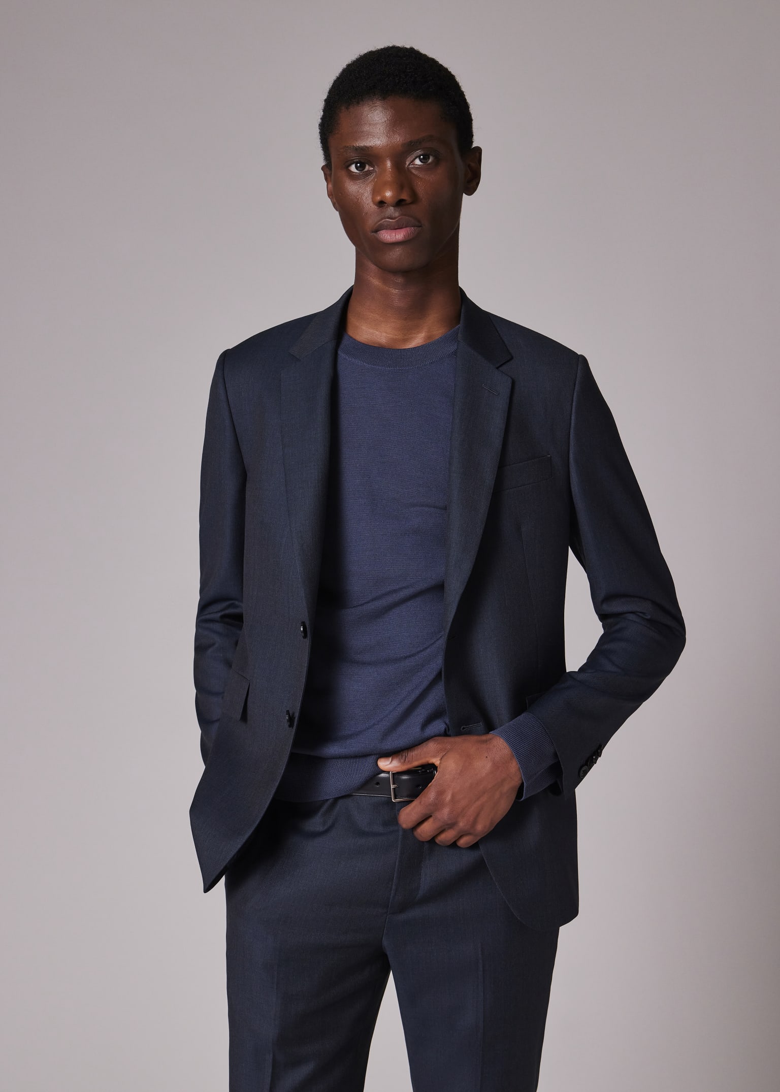 The Kensington - Slim-Fit Dark Petrol Sharkskin Wool Suit