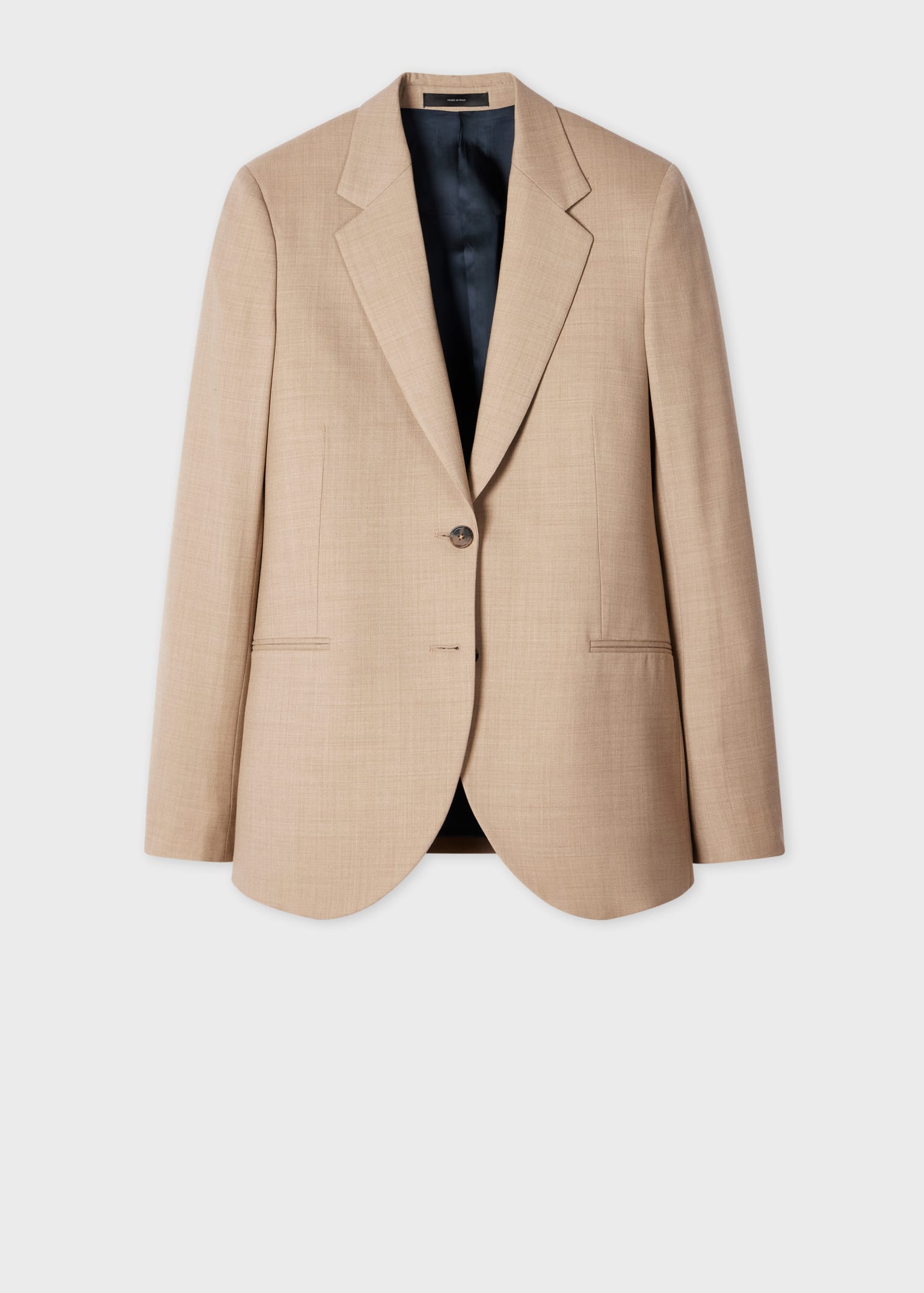 ジャケット PAUL SMITH Women Jackets W1R 366J N01934 63A Stone Beige Women's A Suit To Travel In - Stone Wool Two-Button Blazer