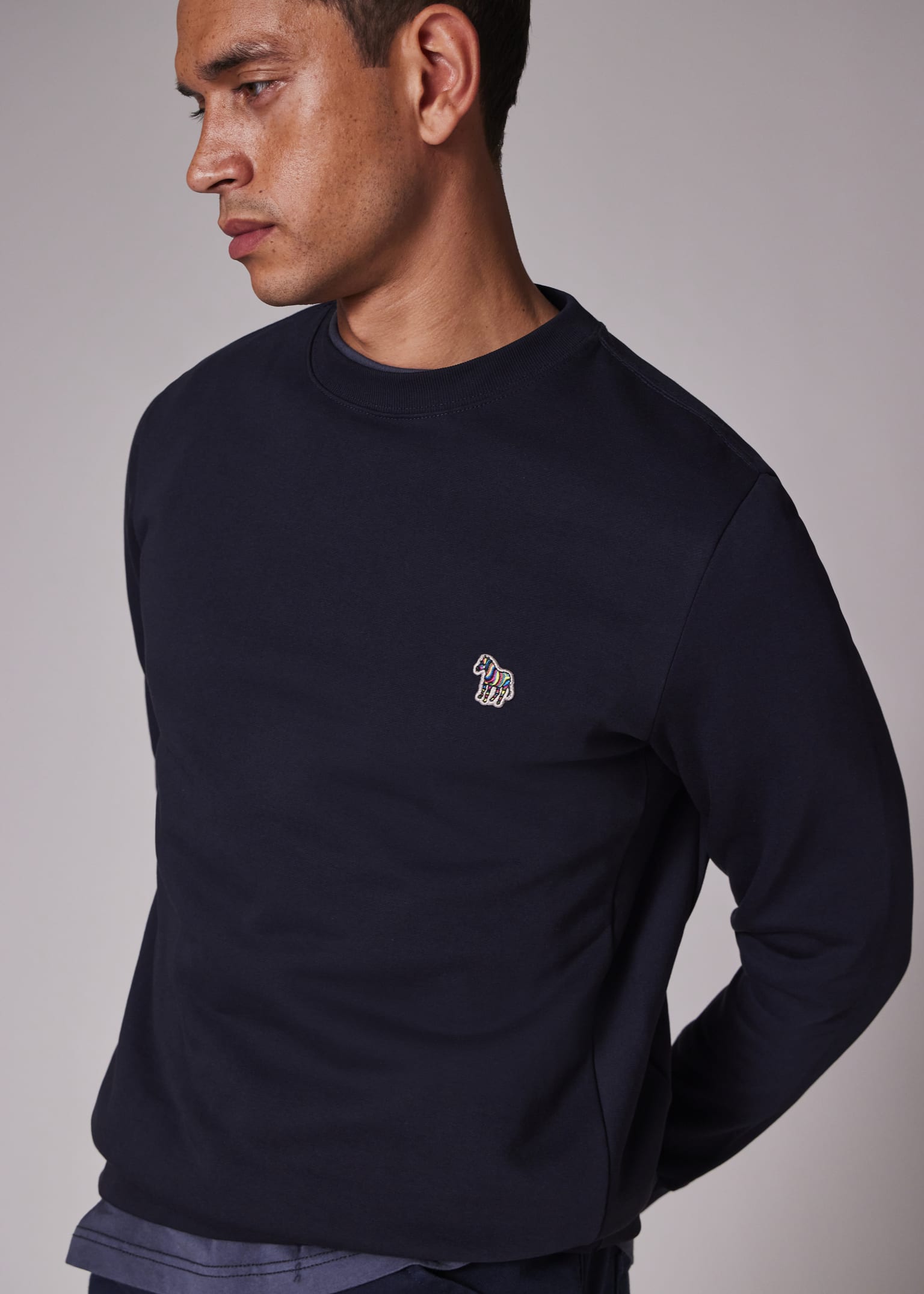 Zebra Black And White Block Sweatshirt
