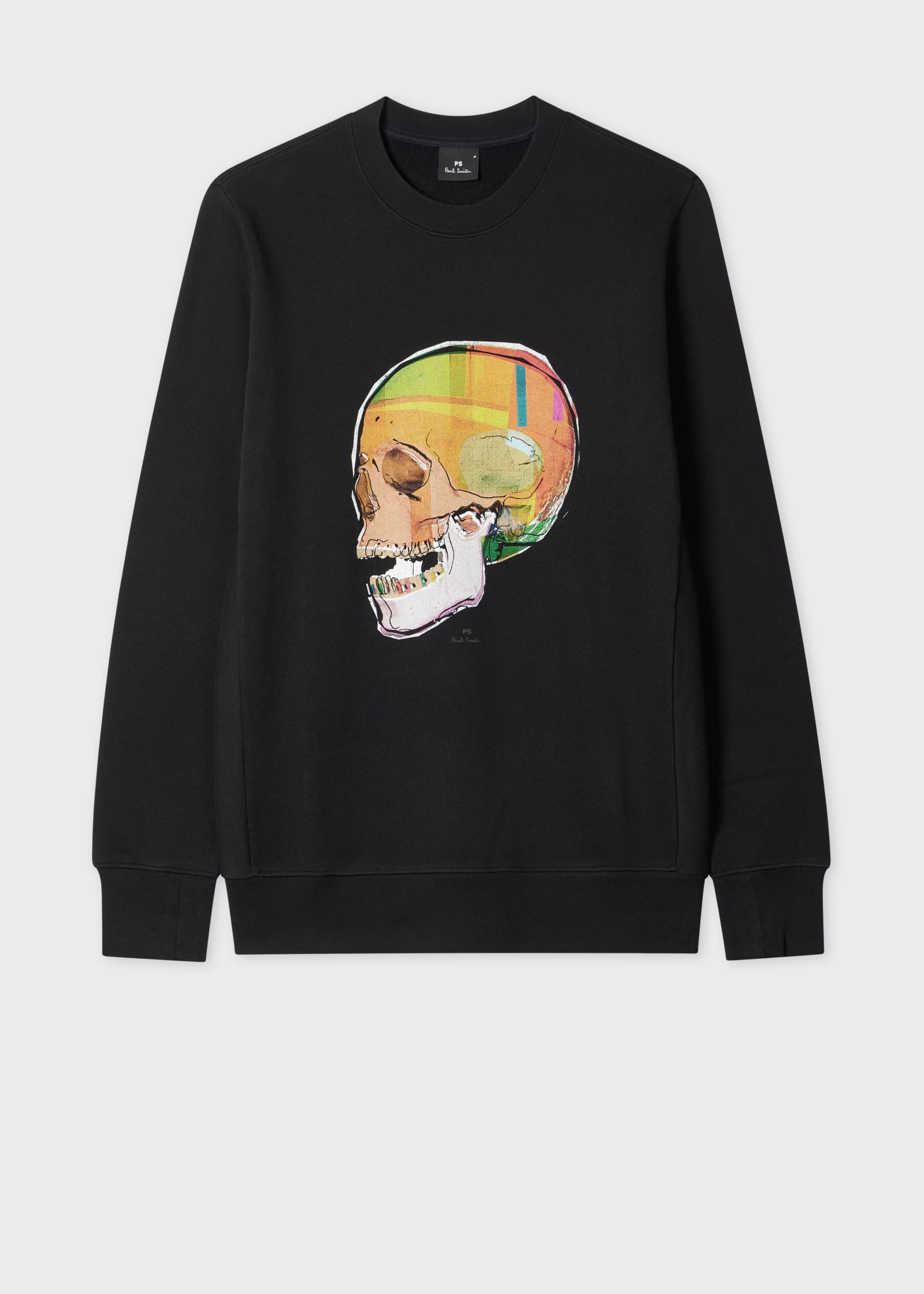 Men's Black 'Skull' Print Sweatshirt