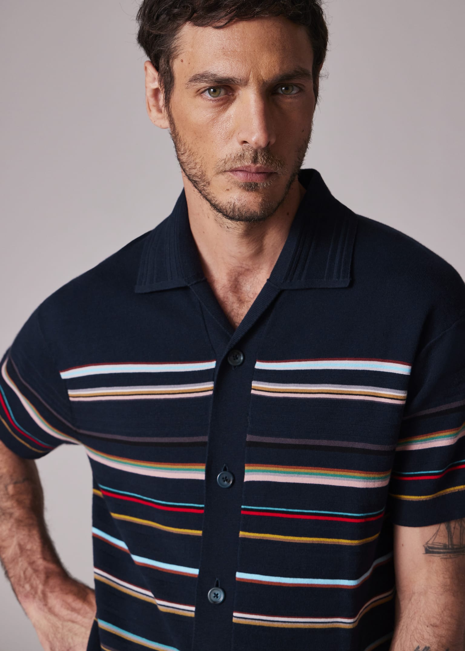 【Paul Smith】\"Signature Stripe\" ジャカード 半袖 カットソー Paul Smith｜