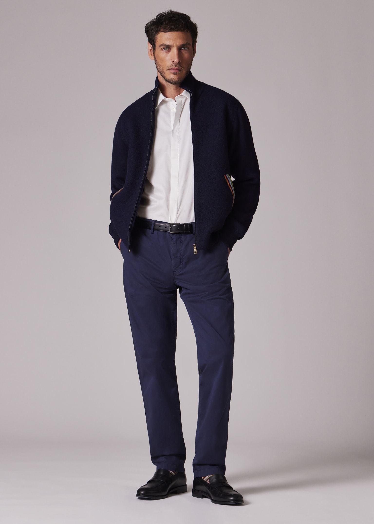 Stretch Chinos Standard Fit - Navy