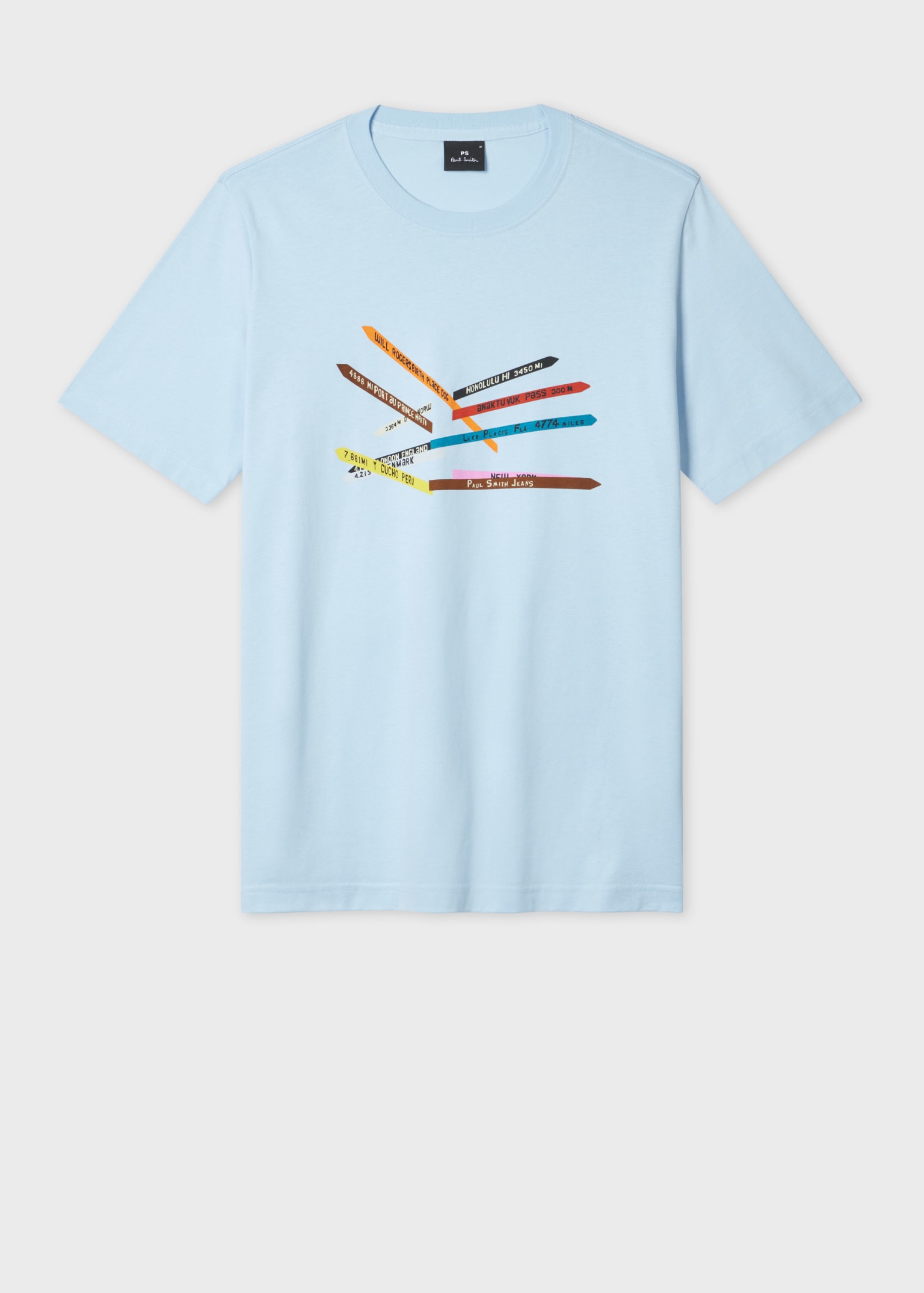 Paul Smith｜ (M2R 011R PP5132 01) Paul Smith Bunny Print T-Shirt - White M2R-011R-PP5132-01