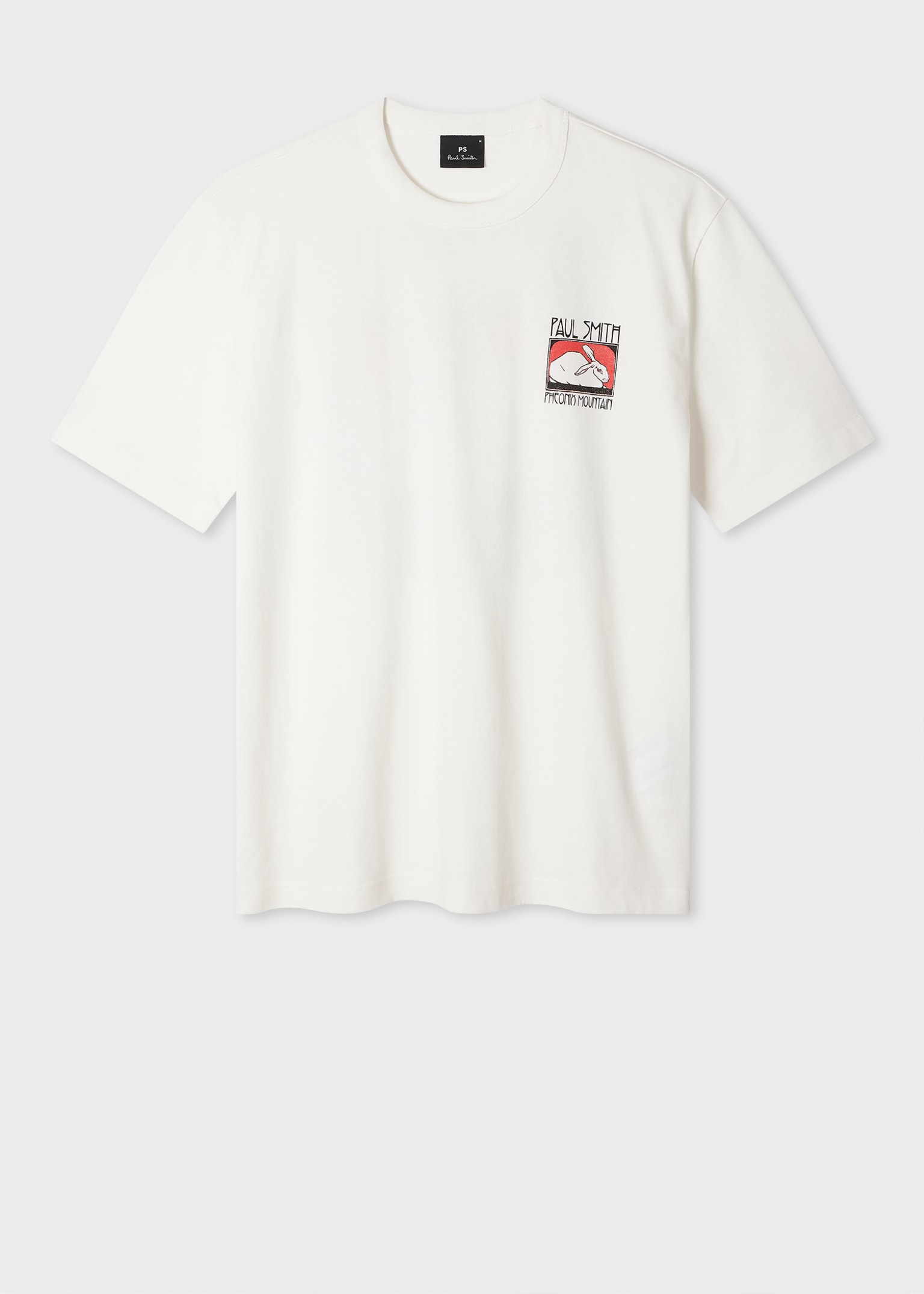 Men's Ecru 'Phoenix Mountain' Print T-Shirt