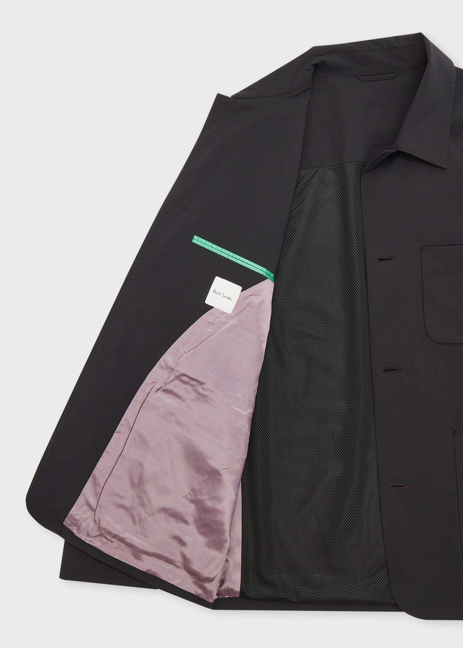 Men's Black Two-Way Stretch Work Jacket