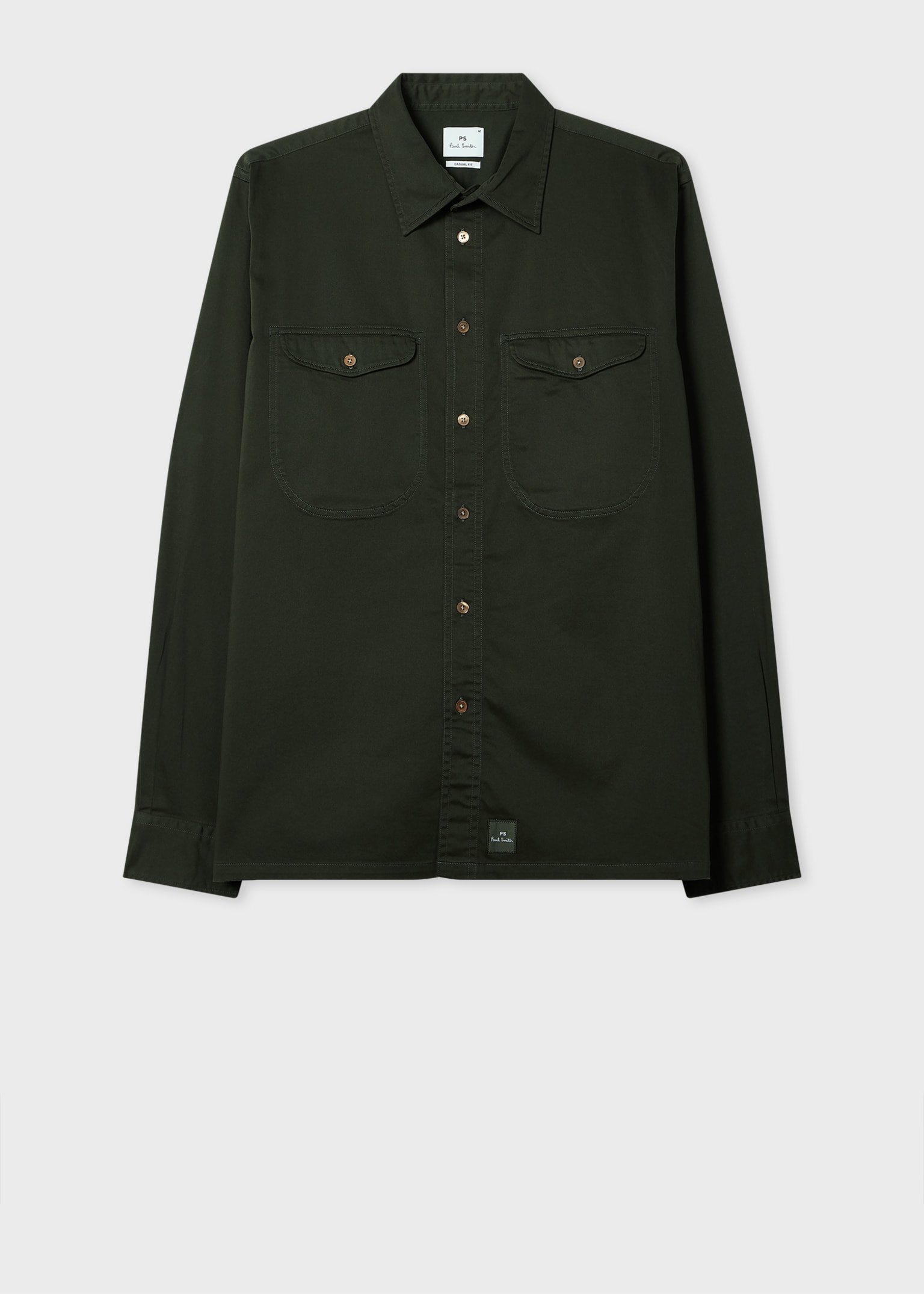 Tシャツ・カットソー Paul Smith SS25 MENS CASUAL FIT SHIRT (M1R 429Z P01656 46) Men's White 'PS Logo' T-Shirt