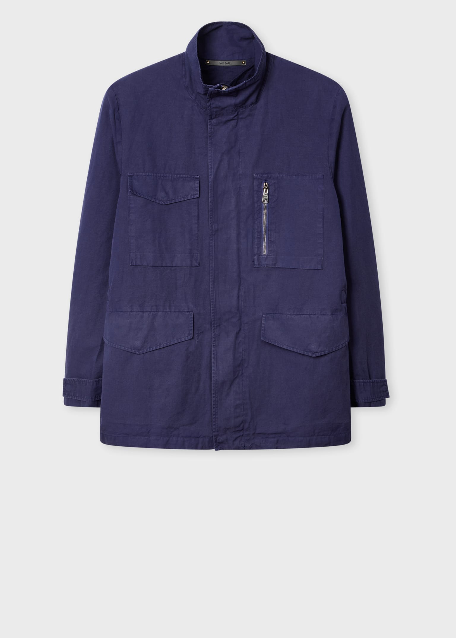 ジャケット・アウター Garment Dyed Poplin Field Coat Men's Navy Garment-Dye Cotton-Linen Field Jacket