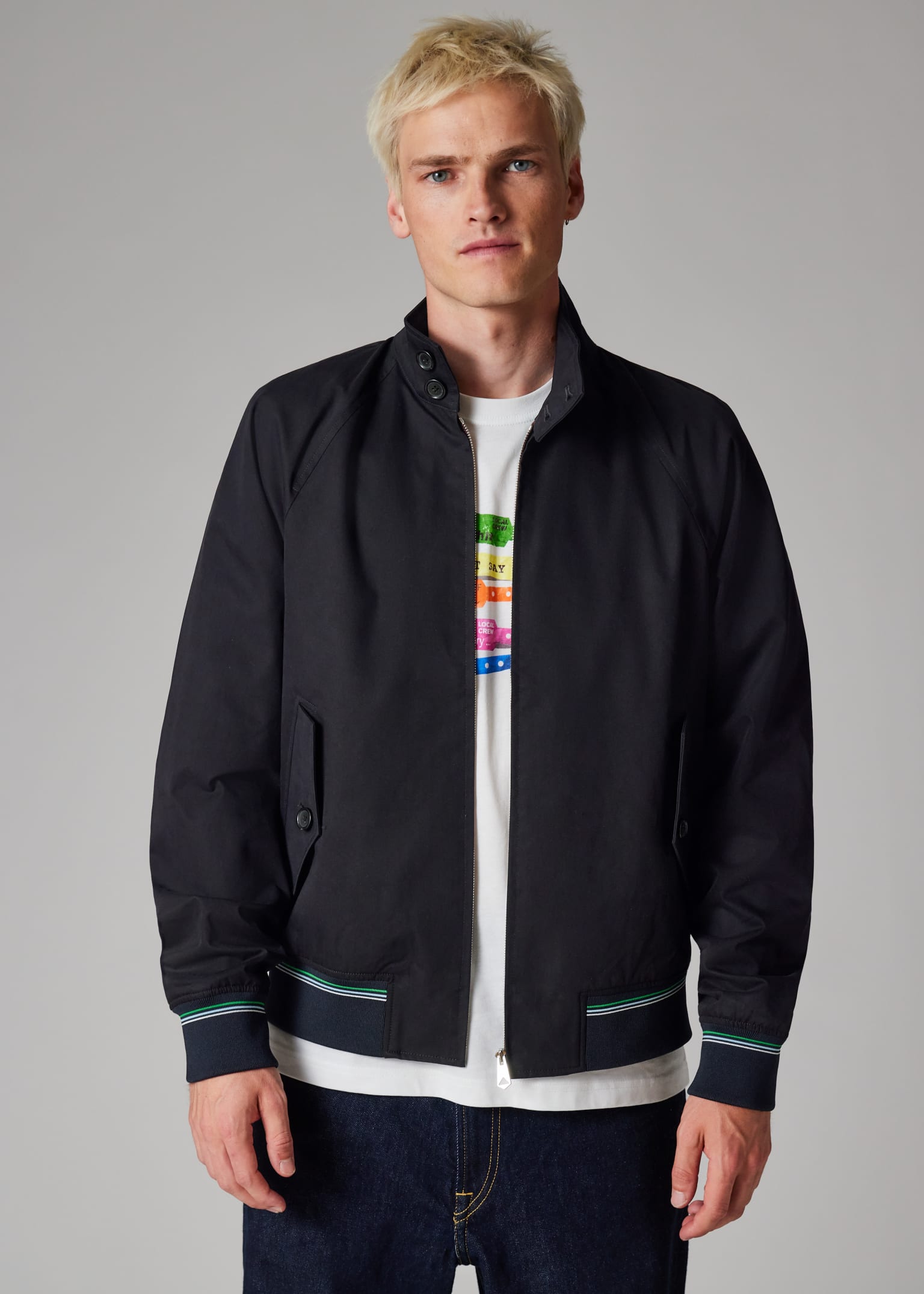 Paul Smith x Oasis - Navy Harrington Jacket