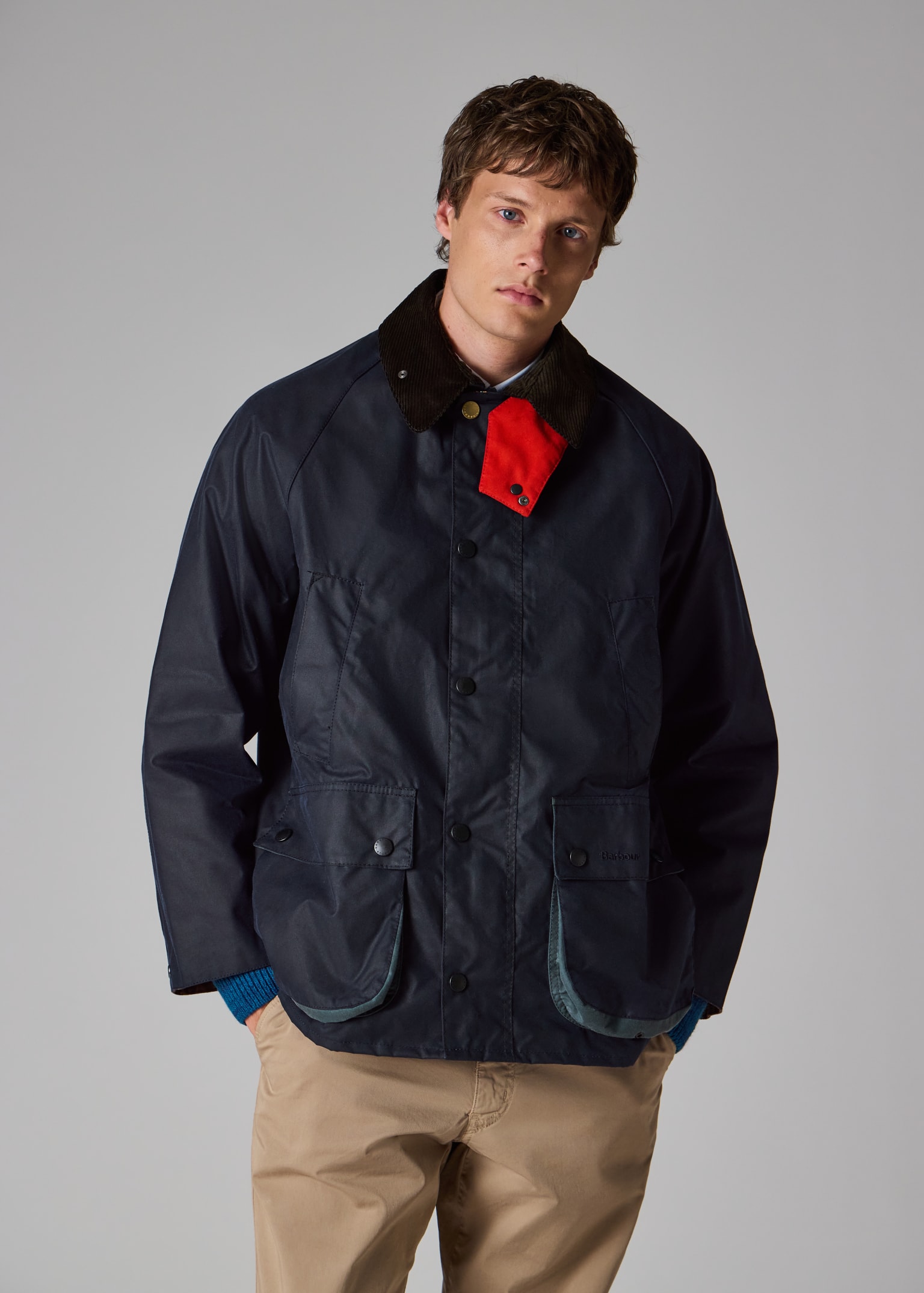 Paul Smith loves Barbour - Night Sky Oversized Bedale Wax Jacket