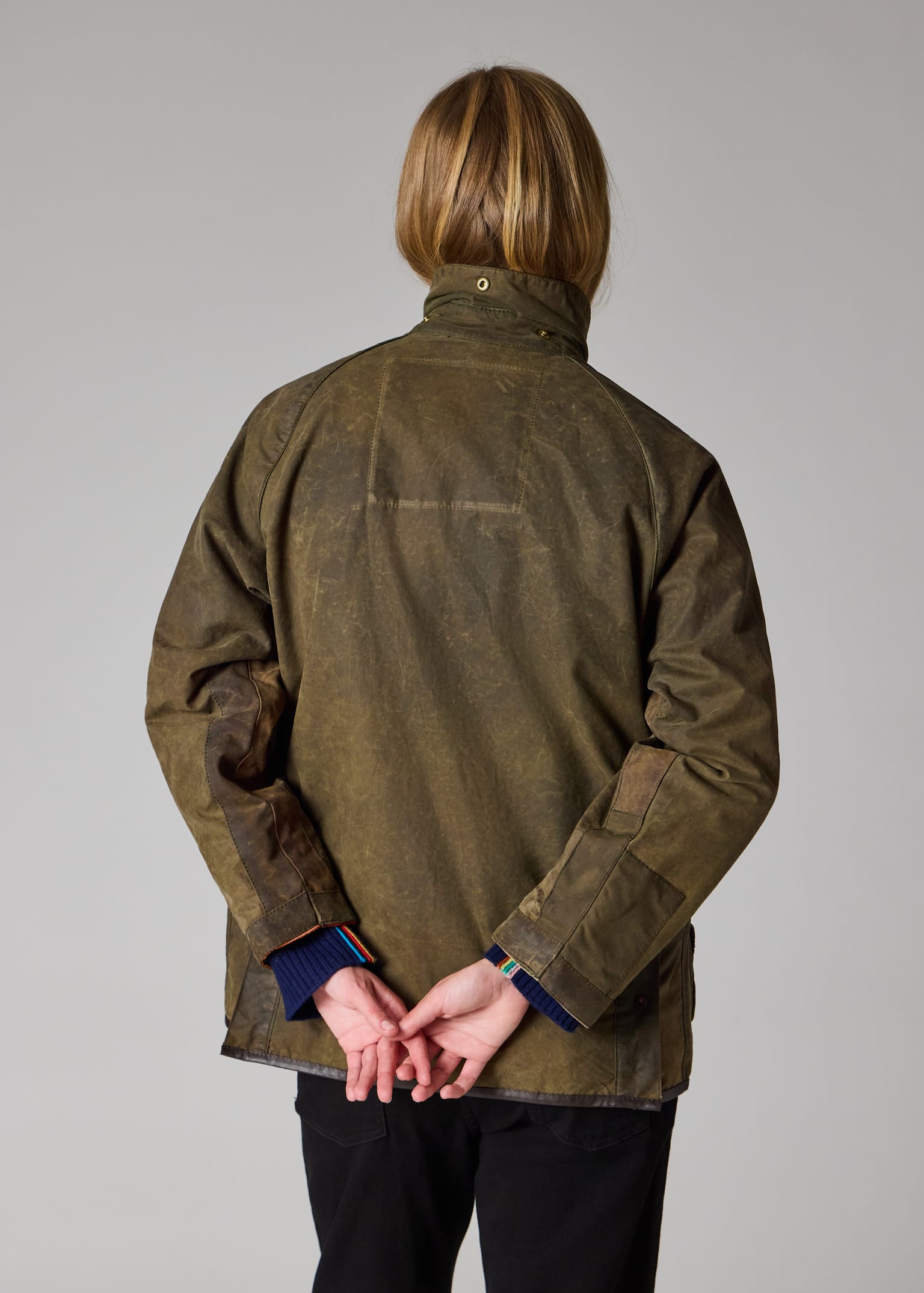 Paul Smith loves Barbour - Re-Loved Green Waxed Jacket