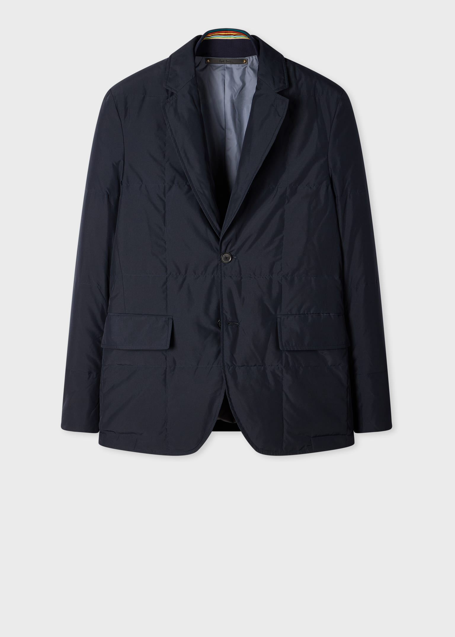 Men's Navy Quilted Down Technical Blazer