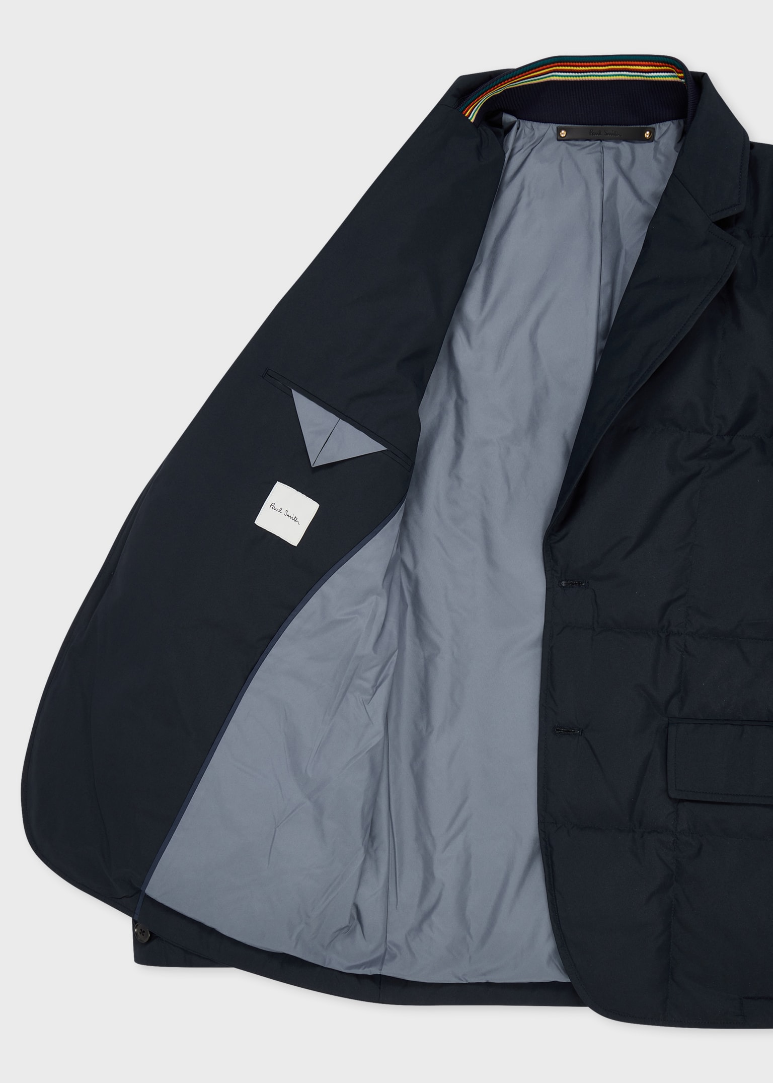Men's Navy Quilted Down Technical Blazer