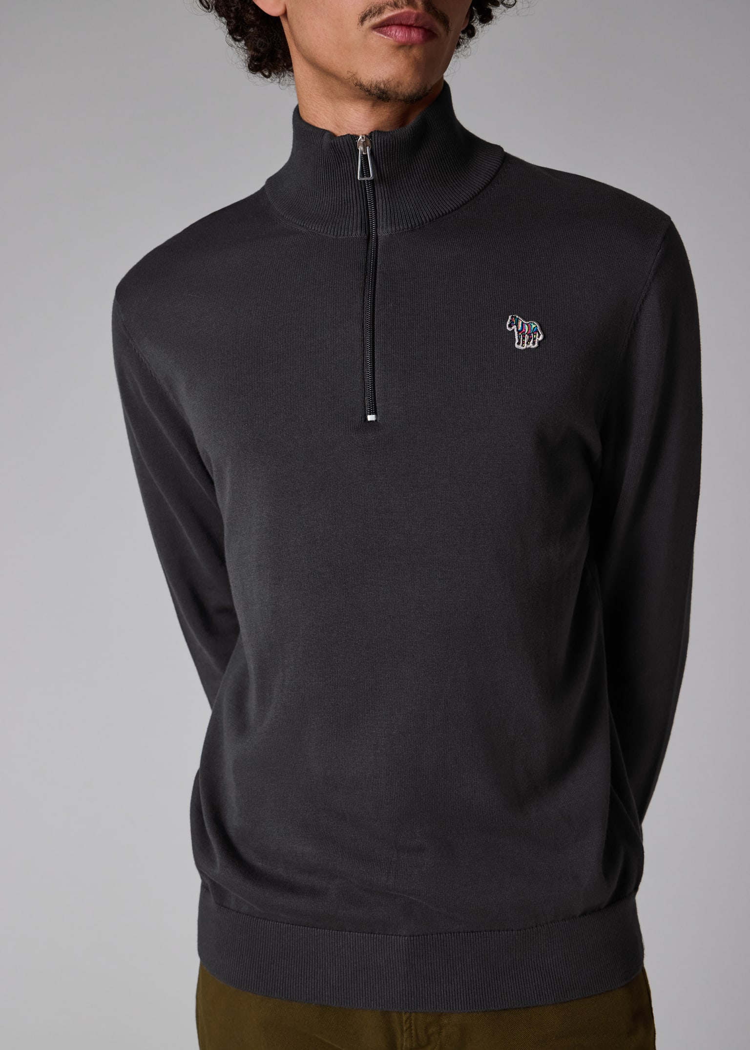 MAGLIONE UOMO SPORTING MARE LUPETTO MEZZA ZIP LANA ART. 2630 40Z - Abba