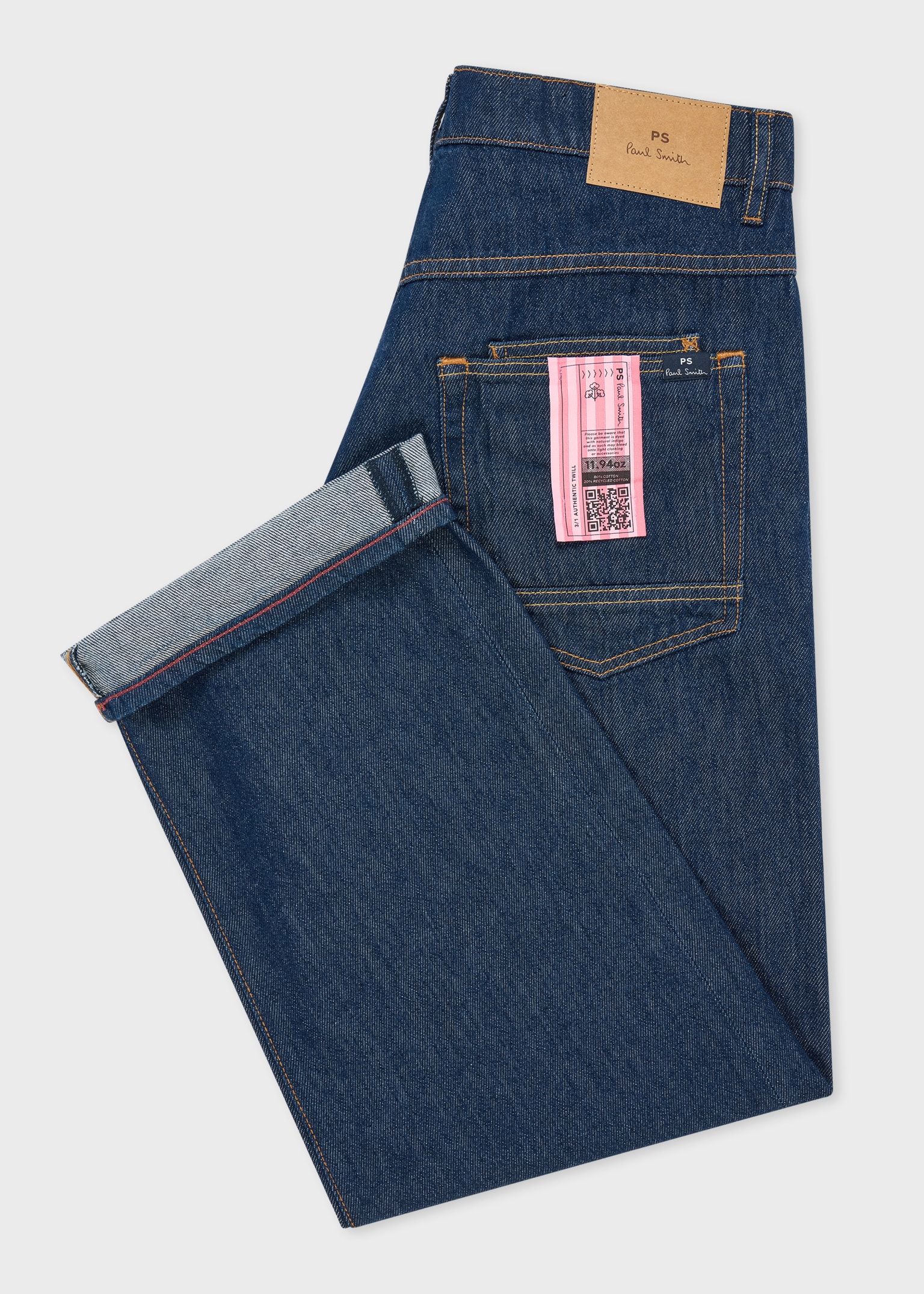 SUMMER FESTIVAL PAUL SMITH JEANS タオル Men's Relaxed-Fit Rinse Wash Recycled Cotton Jeans