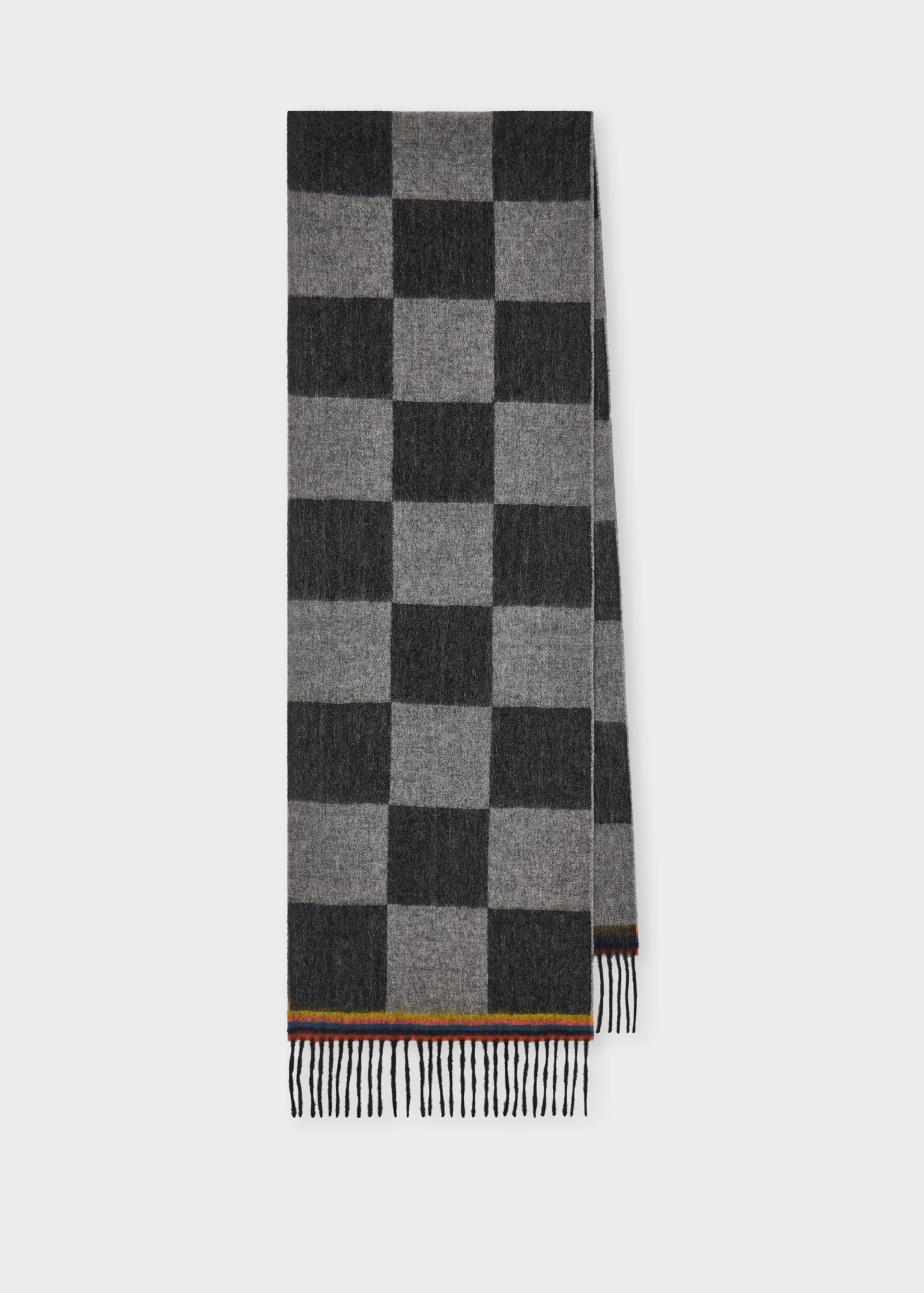 Men's Black 'Hendrix' Check Scarf
