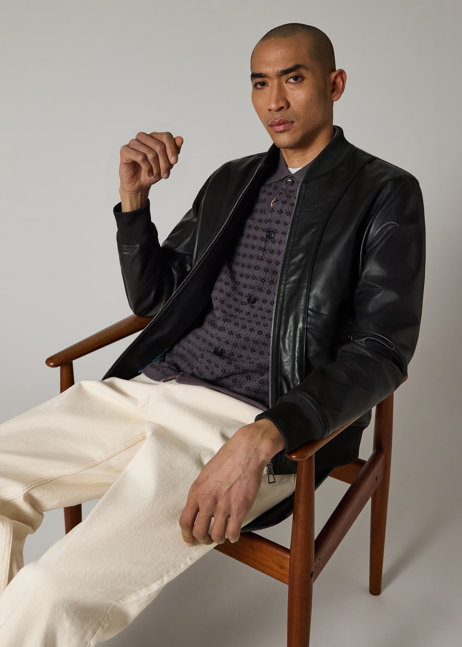 ジャケット・アウター Paul Smith cut-off leather jacket riri PAUL SMITH Leather Jacket for Men | MR PORTER