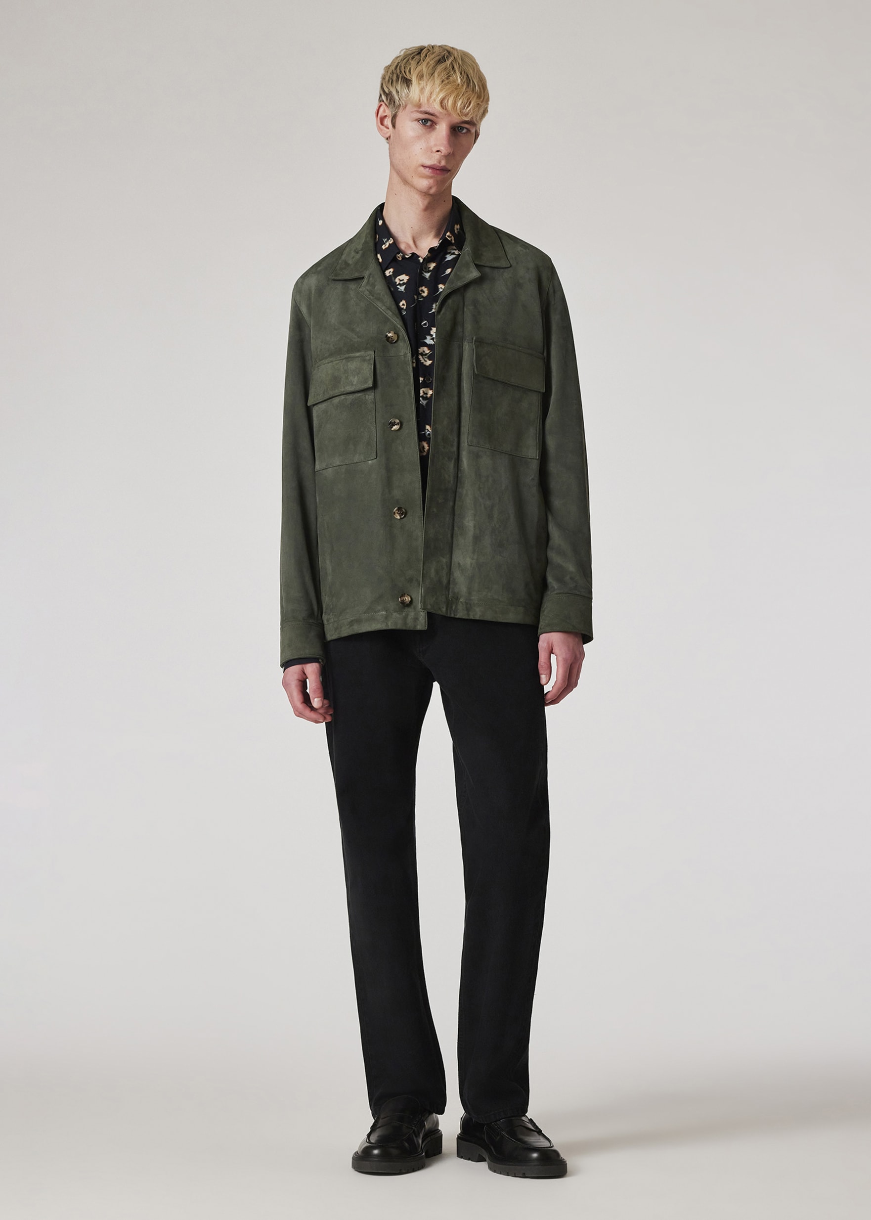 Paul Smith スクリーンフローラル ジャケット M ソリッド ウールストレッチ ジャケット 'A Suit To Travel In