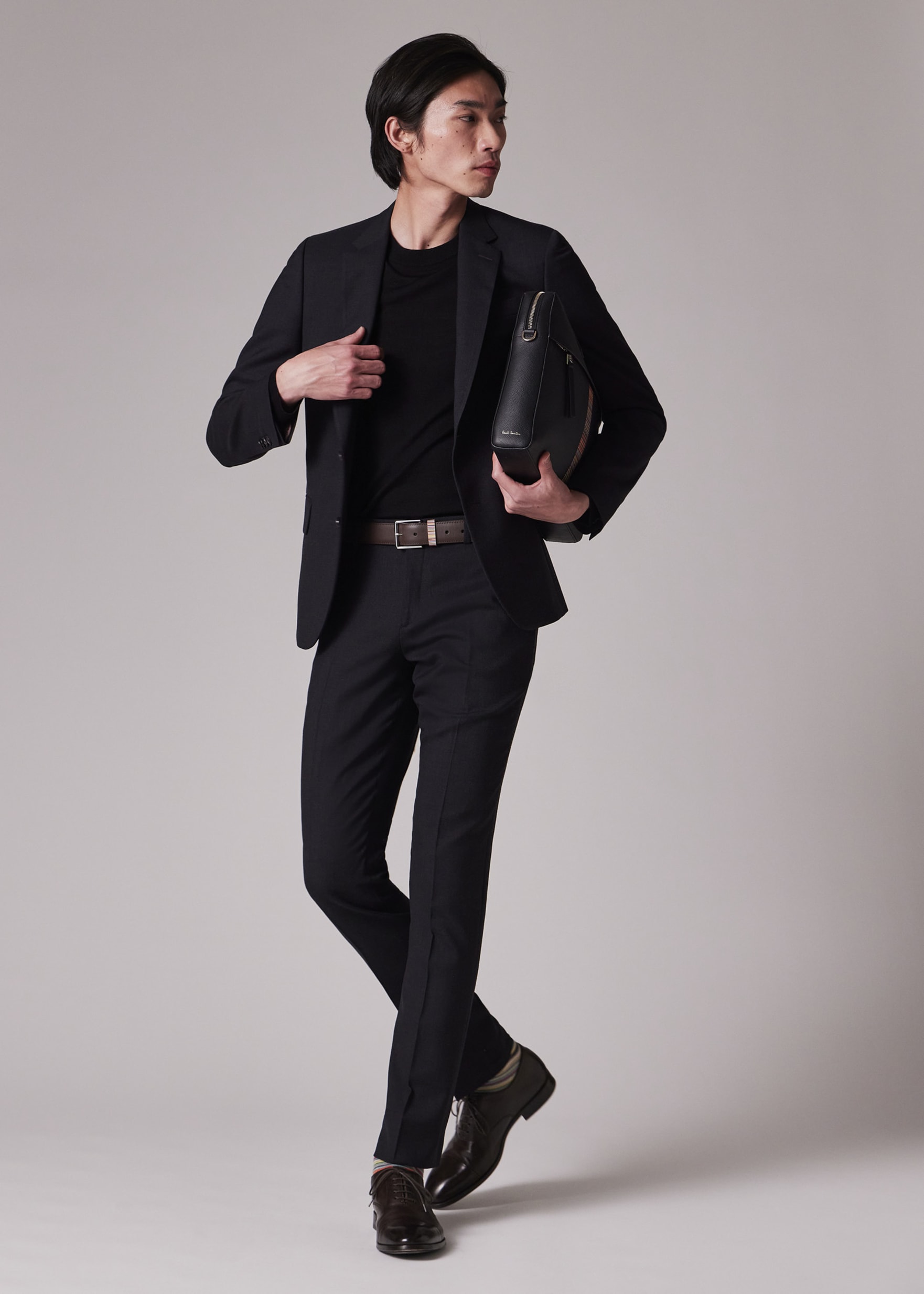日本全国送料無料商品 | 特集 | The Soho - Men's Tailored-Fit Charcoal Grey Wool 'A Suit To 小物