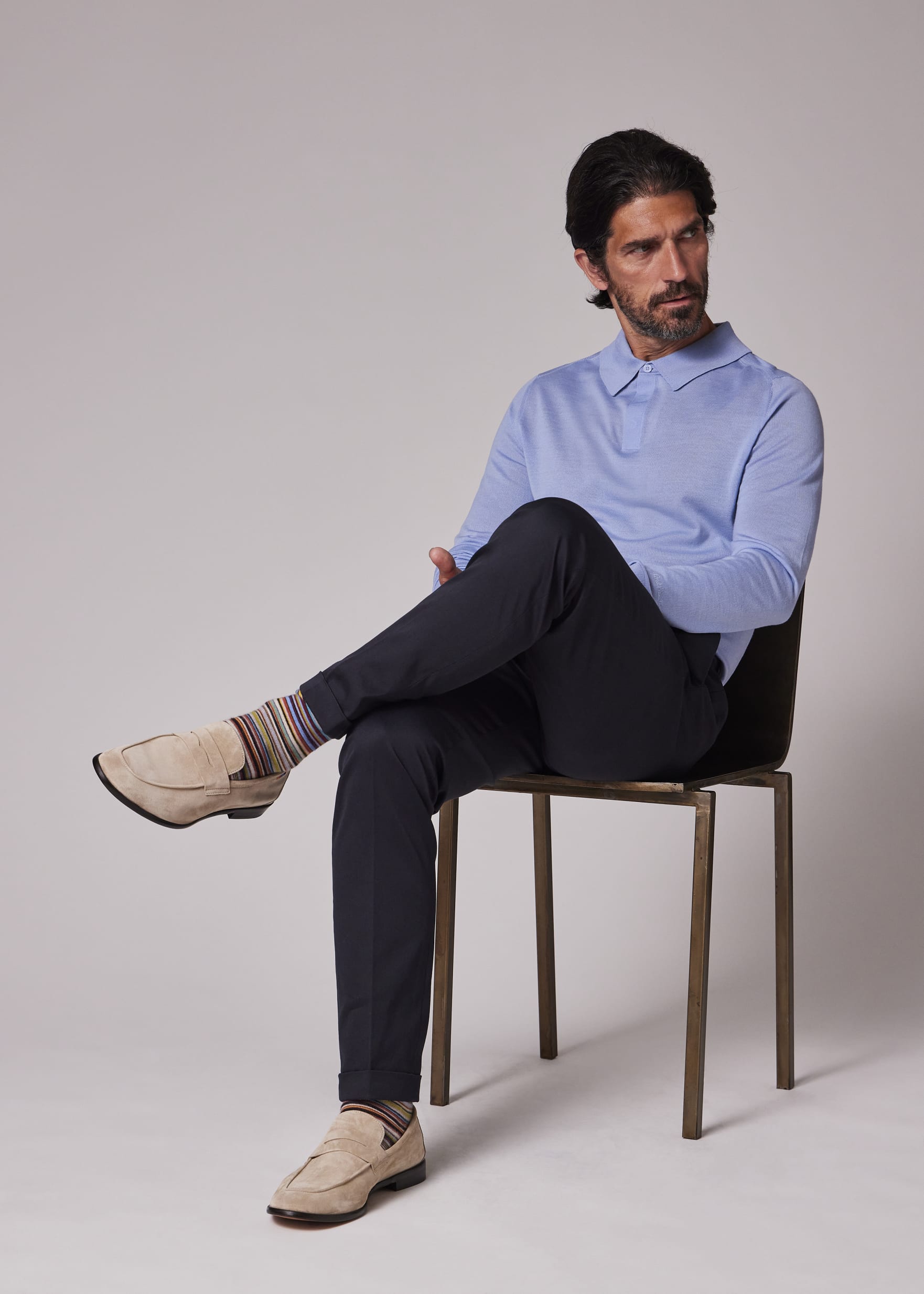 Pavel Blue Handwoven Shirt