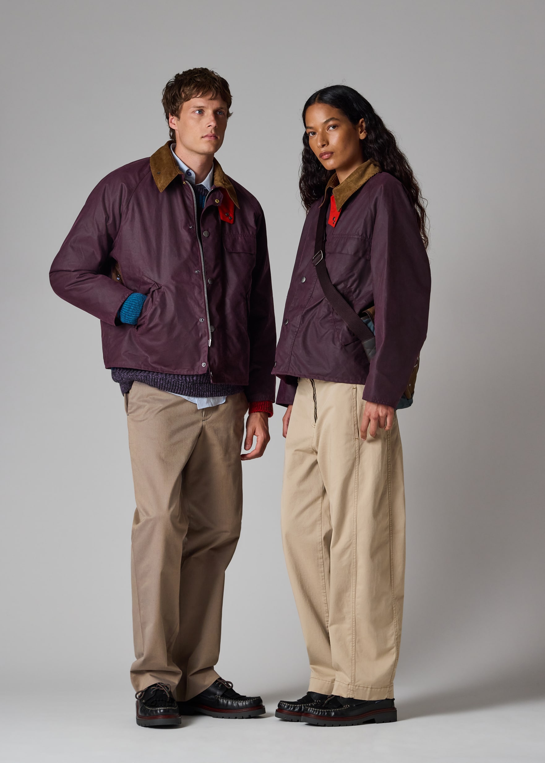 Paul Smith loves Barbour - Grape Transport Wax Jacket