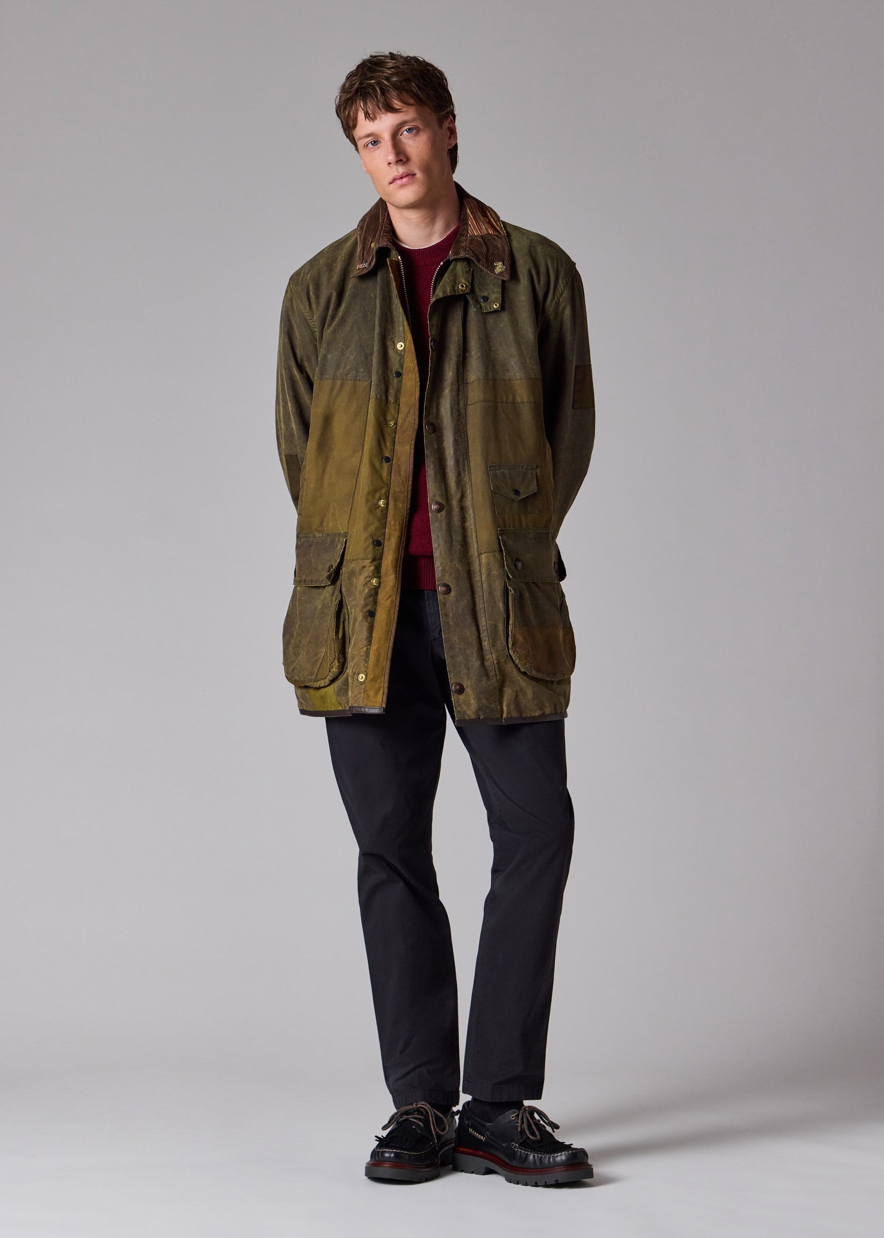 Blouson Paul & Joe En Cuir De Chèvre - Taille S - Couleur Taupe - Occasion Très Bon état - Homme