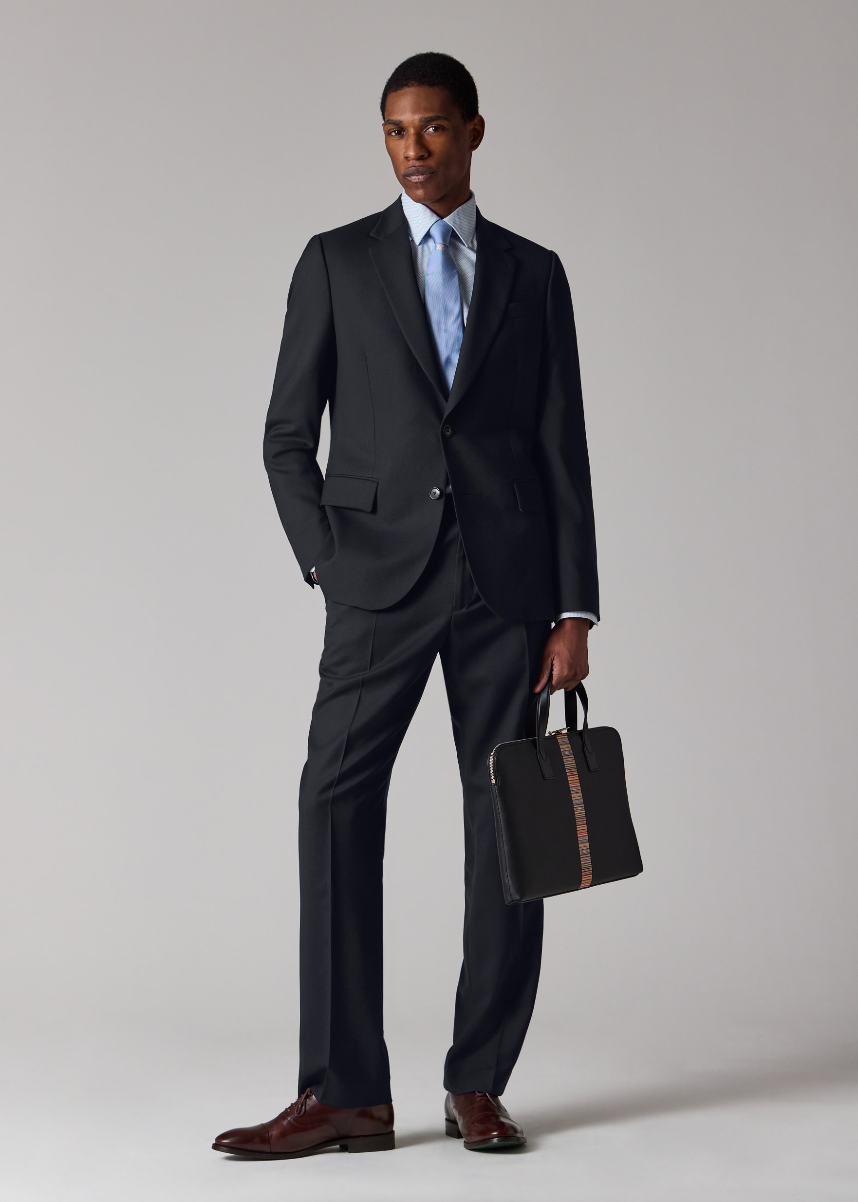Paul Smith 現行 SOHO FIT スーツ セットアップ ネイビー The Soho - Tailored-Fit Navy Wool 'A Suit To Travel In' Blazer