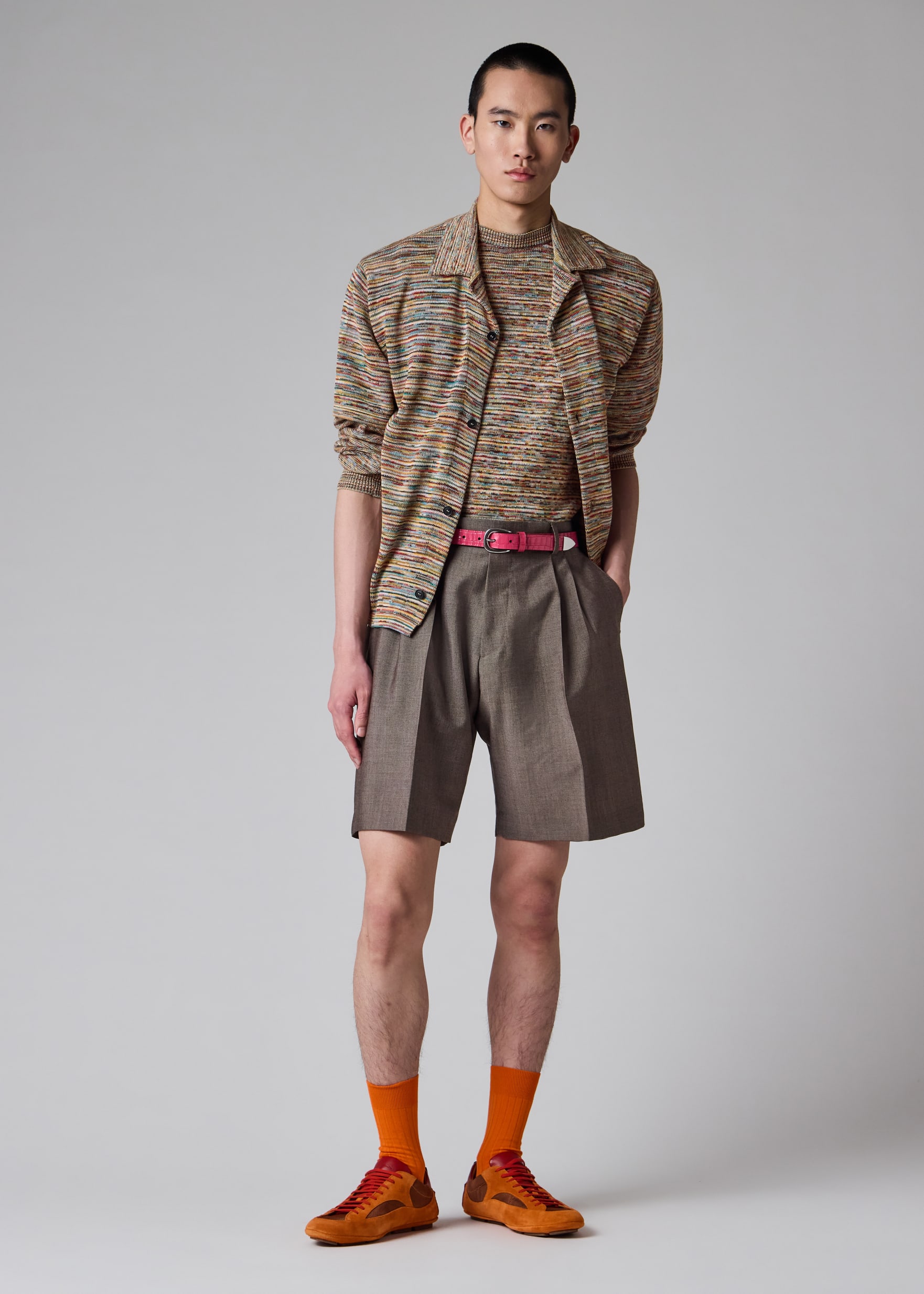 Men's 'Signature Stripe' Knitted Cotton Shirt