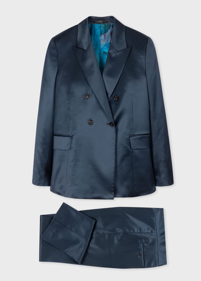 7440 37 1 Double Slash Stand Collar Suit