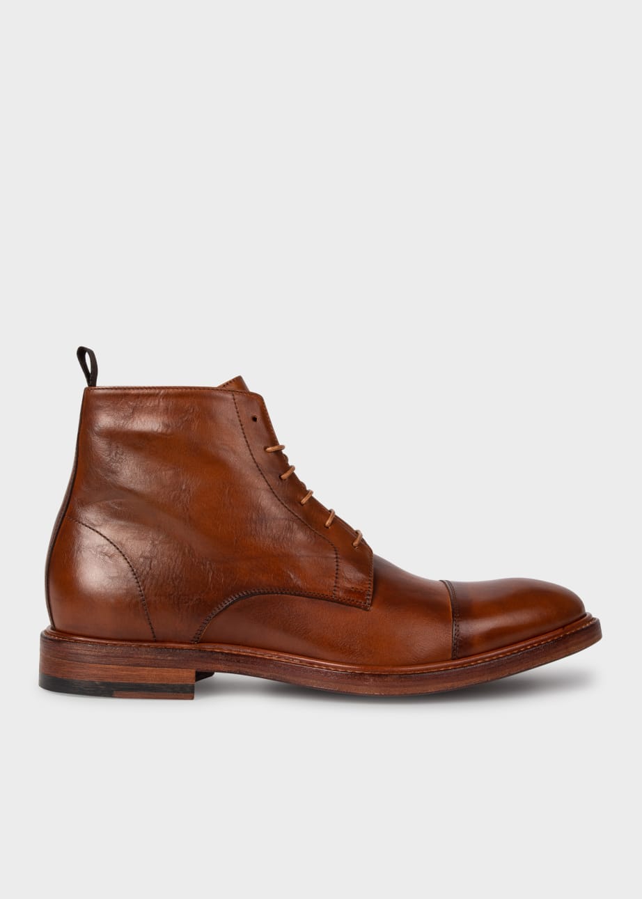 Tan Calf Leather 'Jarman' Boots