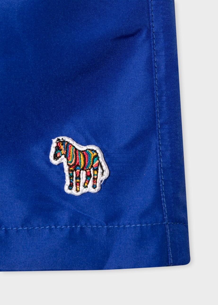 Men's Blue Zebra Logo Swim Shorts