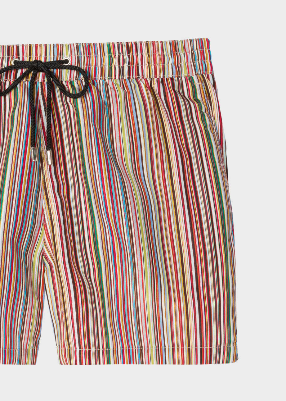 Detail View - 'Signature Stripe' Swim Shorts Paul Smith